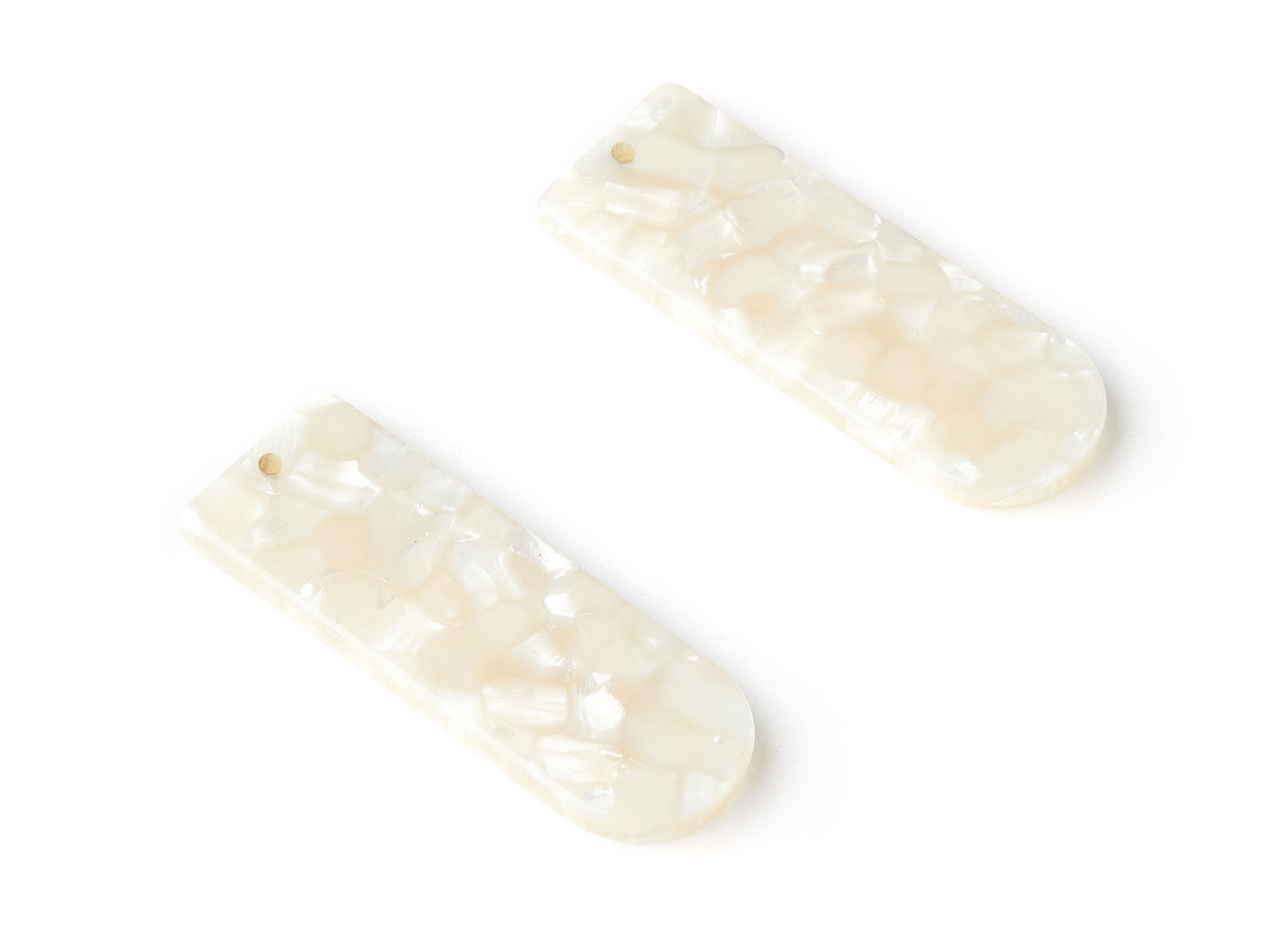 Acetate D Earring Charms - D Shaped Pendant - Earring Findings - Jewelry Supplies - Color Code: A33 - 36.7x12.8x2.9mm - AC1365G - DOMEDBAZAAR