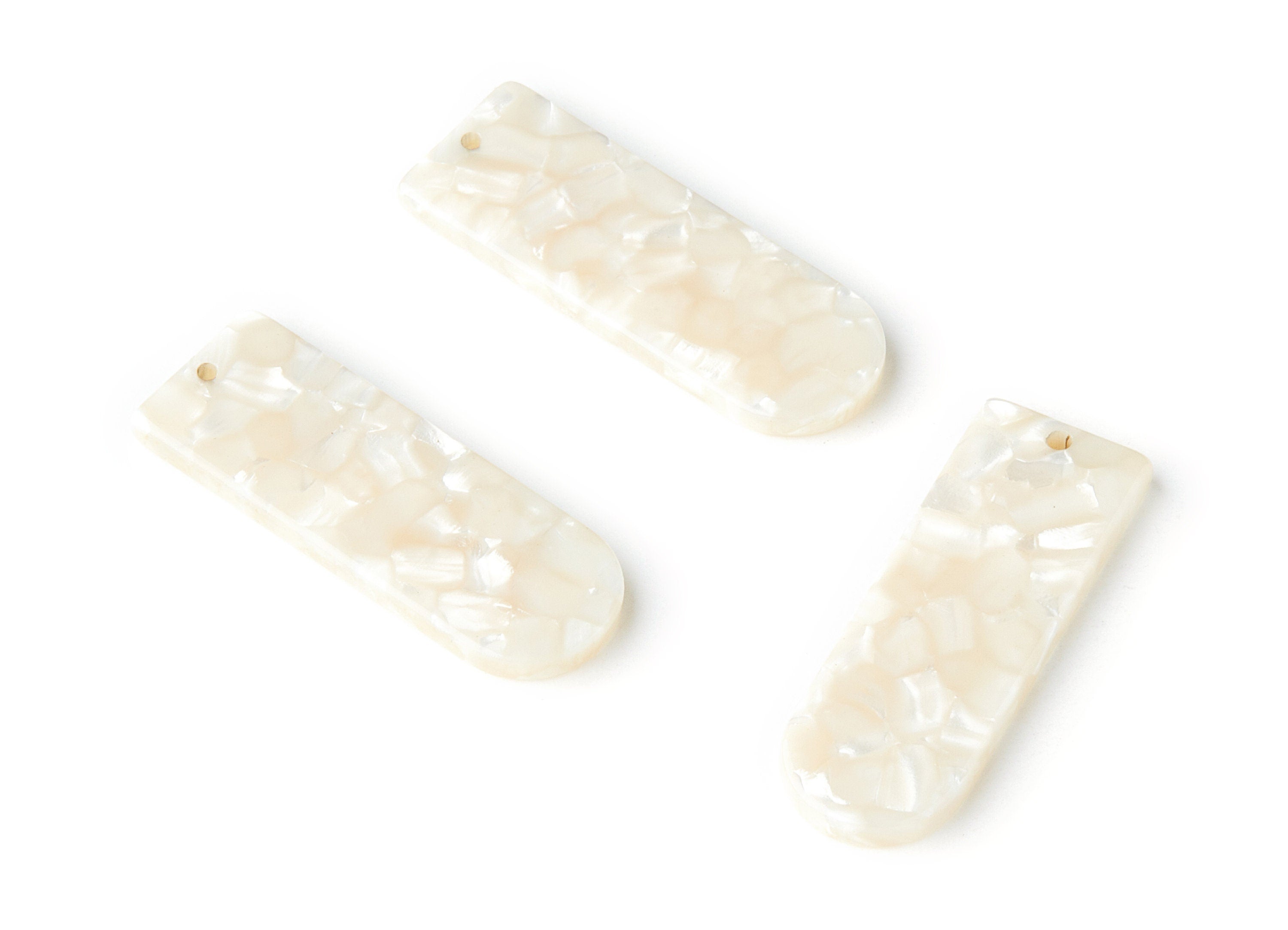 Acetate D Earring Charms - D Shaped Pendant - Earring Findings - Jewelry Supplies - Color Code: A33 - 36.7x12.8x2.9mm - AC1365G - DOMEDBAZAAR