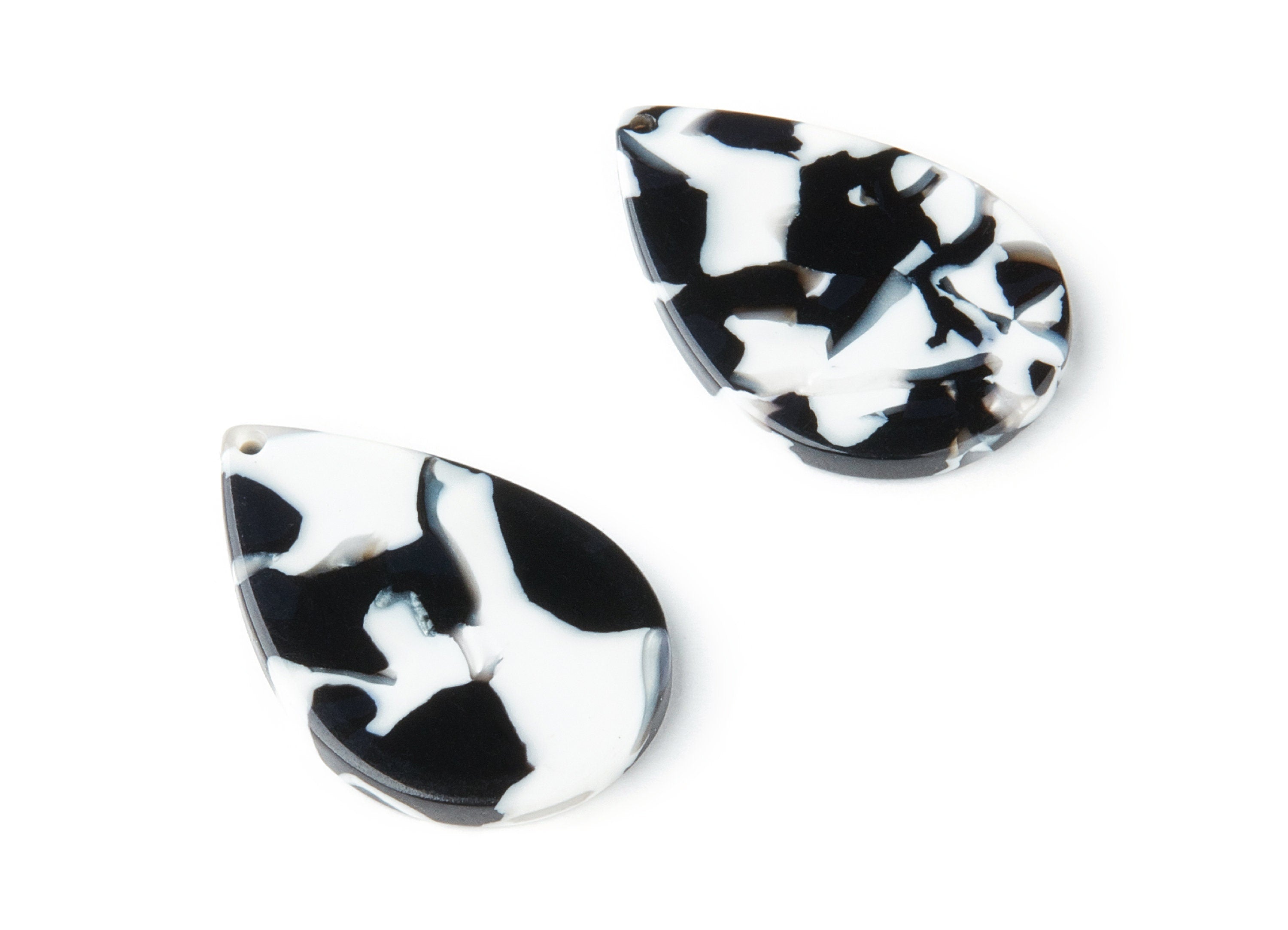 Acetate Drop Charms - Drop Pendant - Earring Findings - Jewelry Supplies - Color Code:A17 - 30.5x21x2.6mm - AC1127S - DOMEDBAZAAR