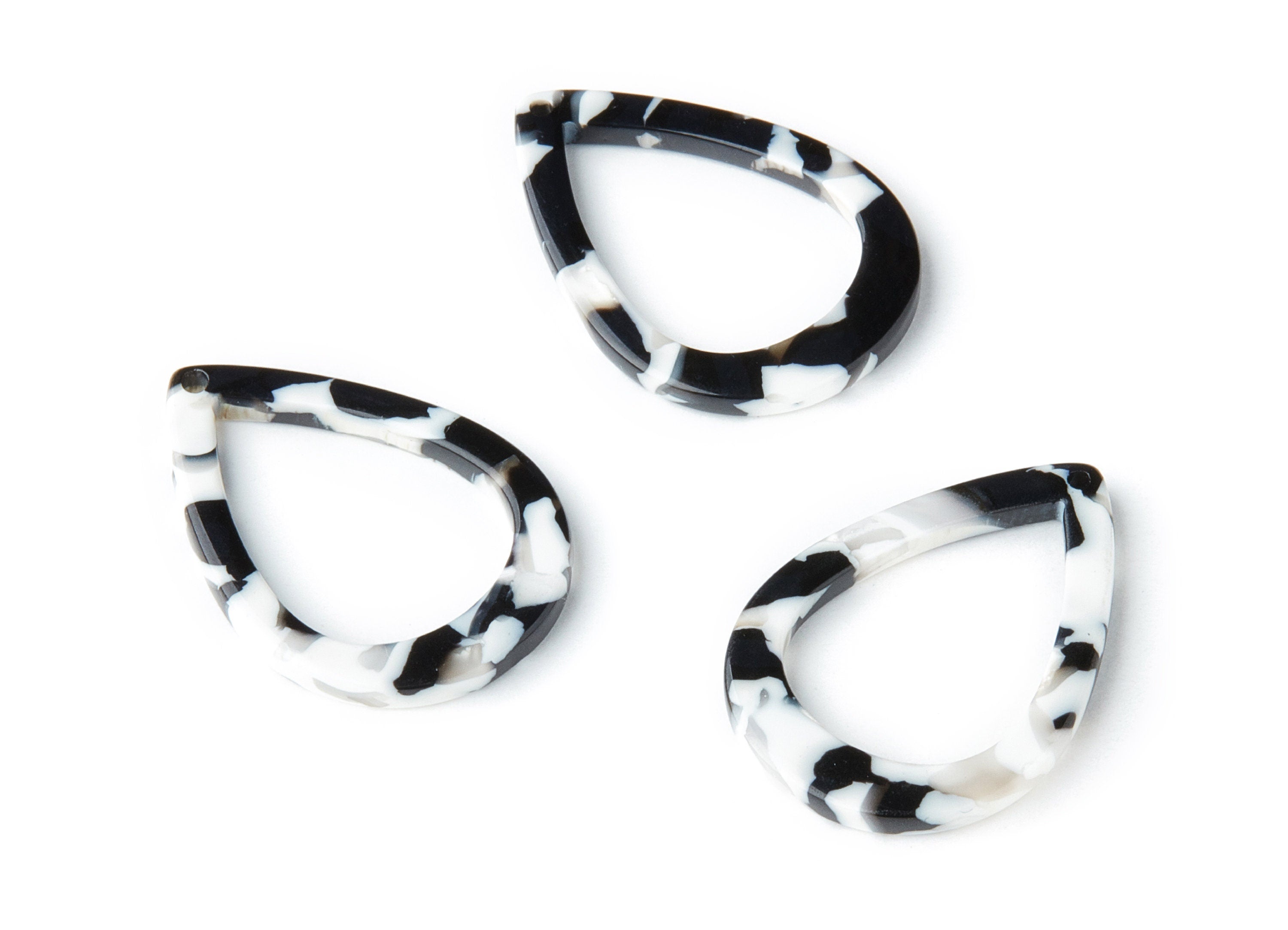 Acetate Drop Charms - Drop Earrings and Pendant - Earring Findings - Jewelry Supplies - Color Code:A17 - 30.95x21.94x2.4mm - AC1023K - DOMEDBAZAAR