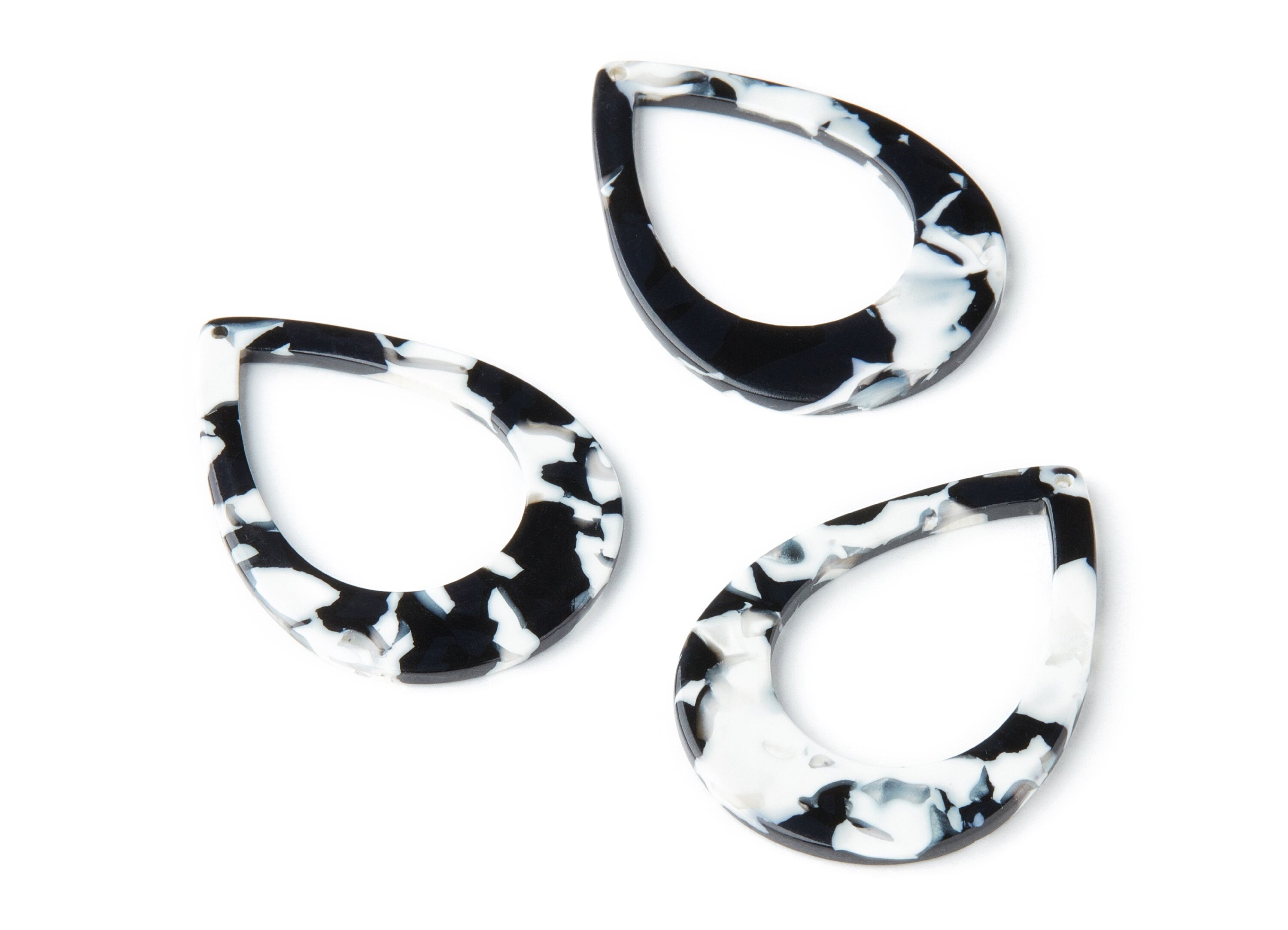 Acetate Drop Charms - Drop Earrings and Pendant - Earring Findings - Jewelry Supplies - Color Code: A17 - 46.64x33.17x2.37mm - AC1022S - DOMEDBAZAAR