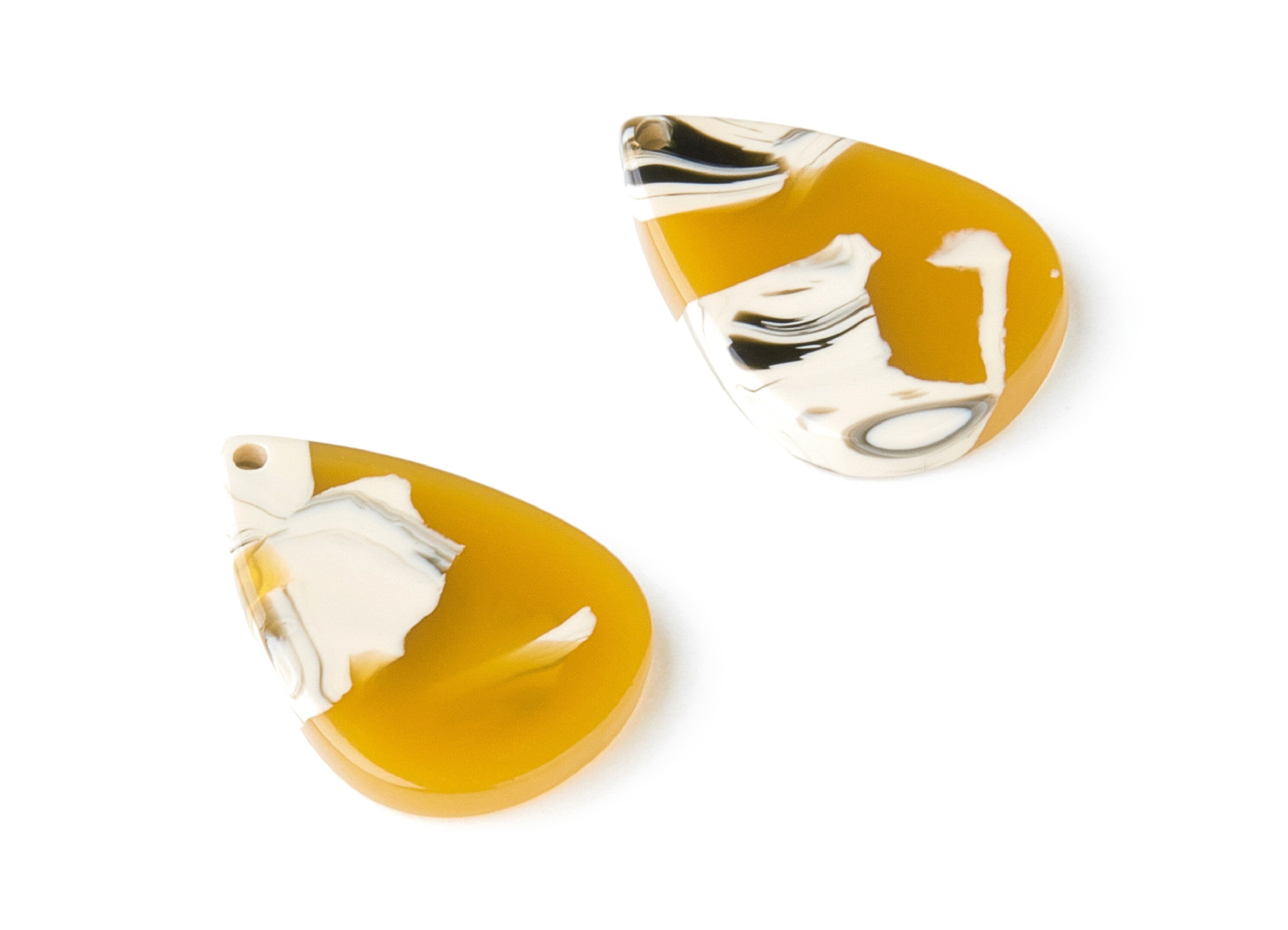 Acetate Drop Charms - Drop Earrings and Pendant - Earring Findings - Jewelry Supplies - Color Code:A14 - 21x15x2.5mm - AC1024L - DOMEDBAZAAR