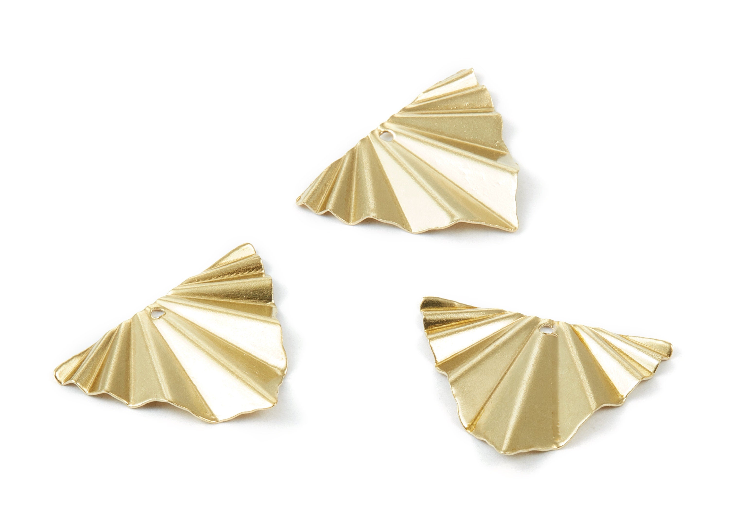 Brass Triangle Charms - Triangle Raw Brass Pendant - Brass Earring Findings - Jewelry Supplies - 28.83x21.88x0.33mm - PP1812 - DOMEDBAZAAR