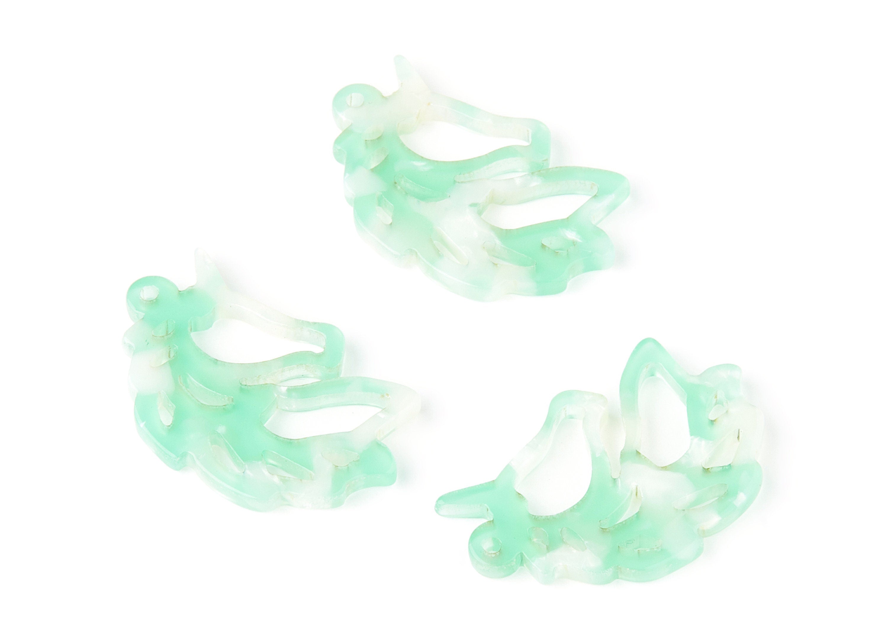 Acetate Unicorn Earring Charms - Unicorn Shaped Pendant - Earring Findings - Jewelry Supplies - Color Code:A35 - 33.14x21.6x3mm - AC1368A - DOMEDBAZAAR