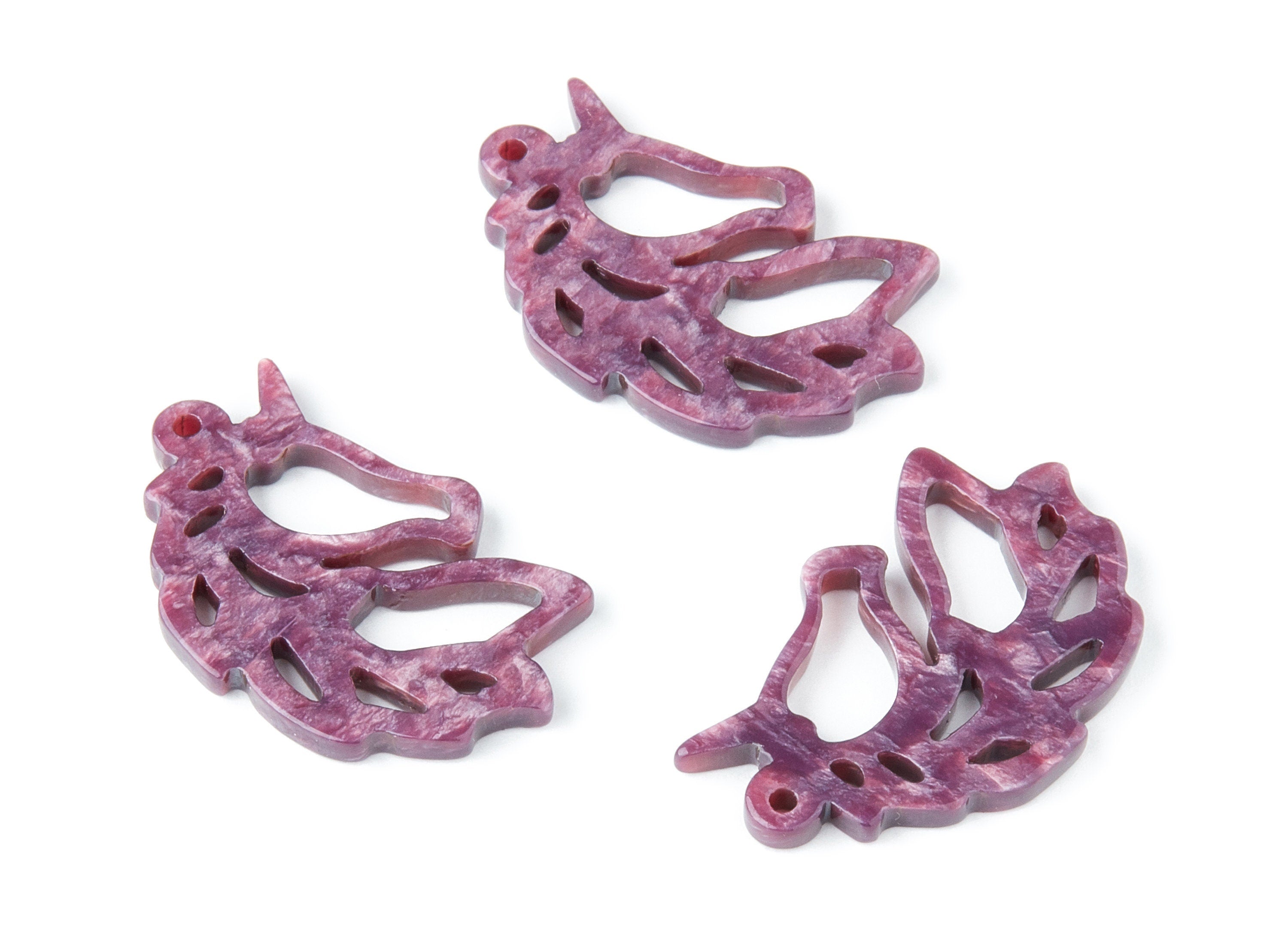 Acetate Unicorn Earring Charms - Unicorn Shaped Pendant - Earring Findings - Jewelry Supplies - Color Code:A41 - 33.14x21.6x3mm - AC1368J - DOMEDBAZAAR