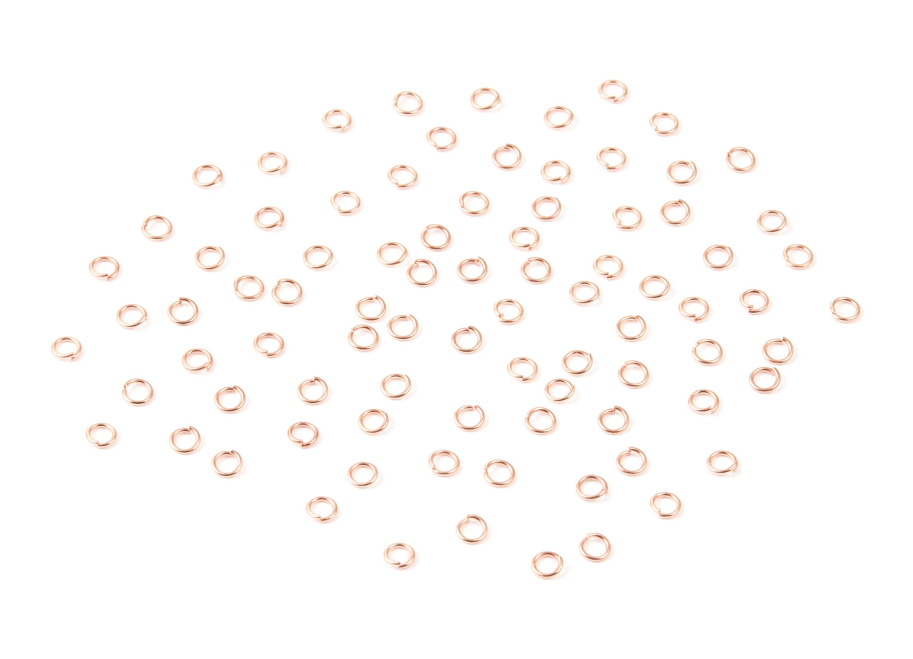 Brass Open Jump Rings - 3.1x0.5mm - Rose Tone Plated - Brass Open Jump Rings - Jewelry Supplies - PP1584R - DOMEDBAZAAR