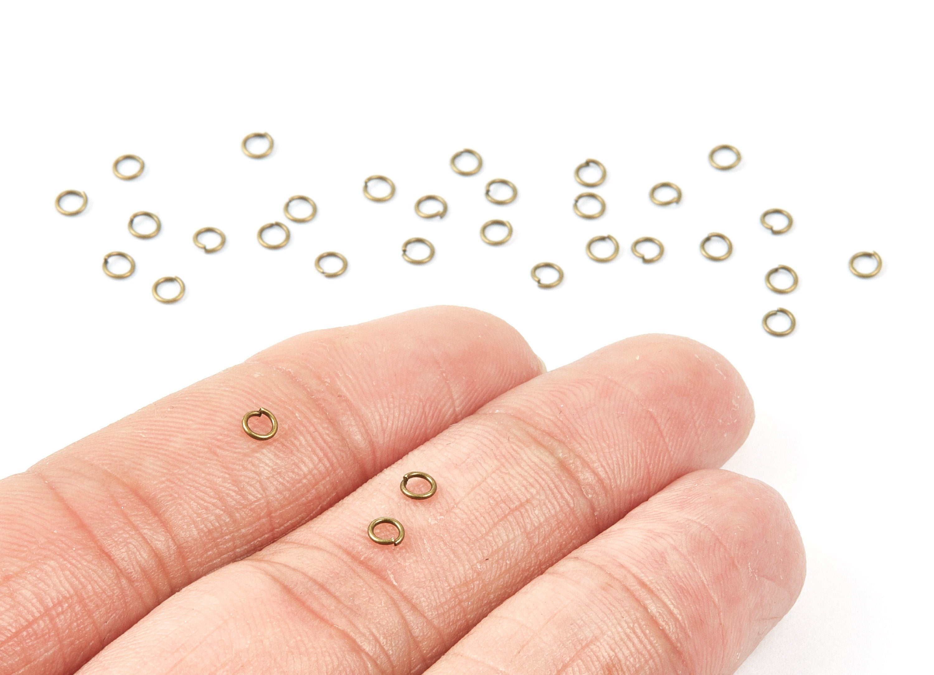 Brass Open Jump Rings - 3.1x0.5mm - Antique Bronze Tone Plated - Brass Open Jump Rings - Jewelry Supplies - PP1584AB - DOMEDBAZAAR