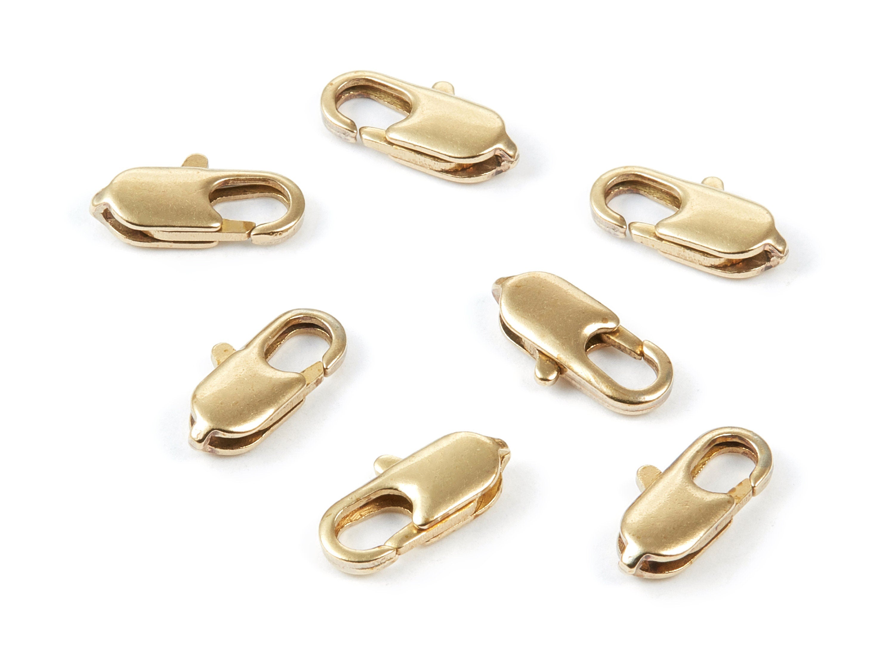 Brass Parrot Clasp - 803 Raw Brass Lobster Claw Clasps - Jewelry Supplies - 14,23x7,05mm - PP1662 - DOMEDBAZAAR
