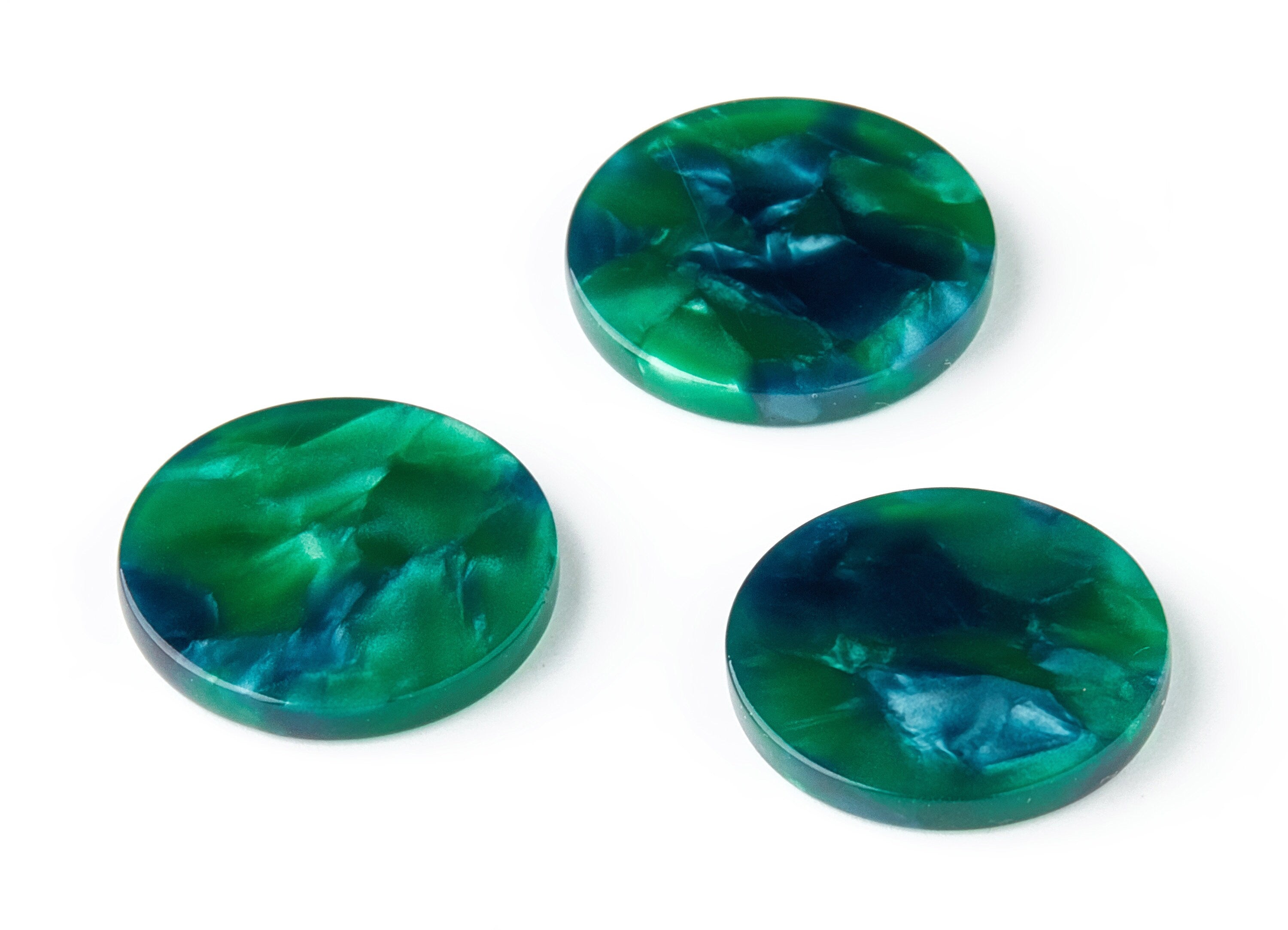 Acetate Round Earring Charms - Coin Shaped Pendant - Earring Findings - Jewelry Supplies - Color Code: A13 - 18.5x18.5x2.57mm - AC1433A - DOMEDBAZAAR