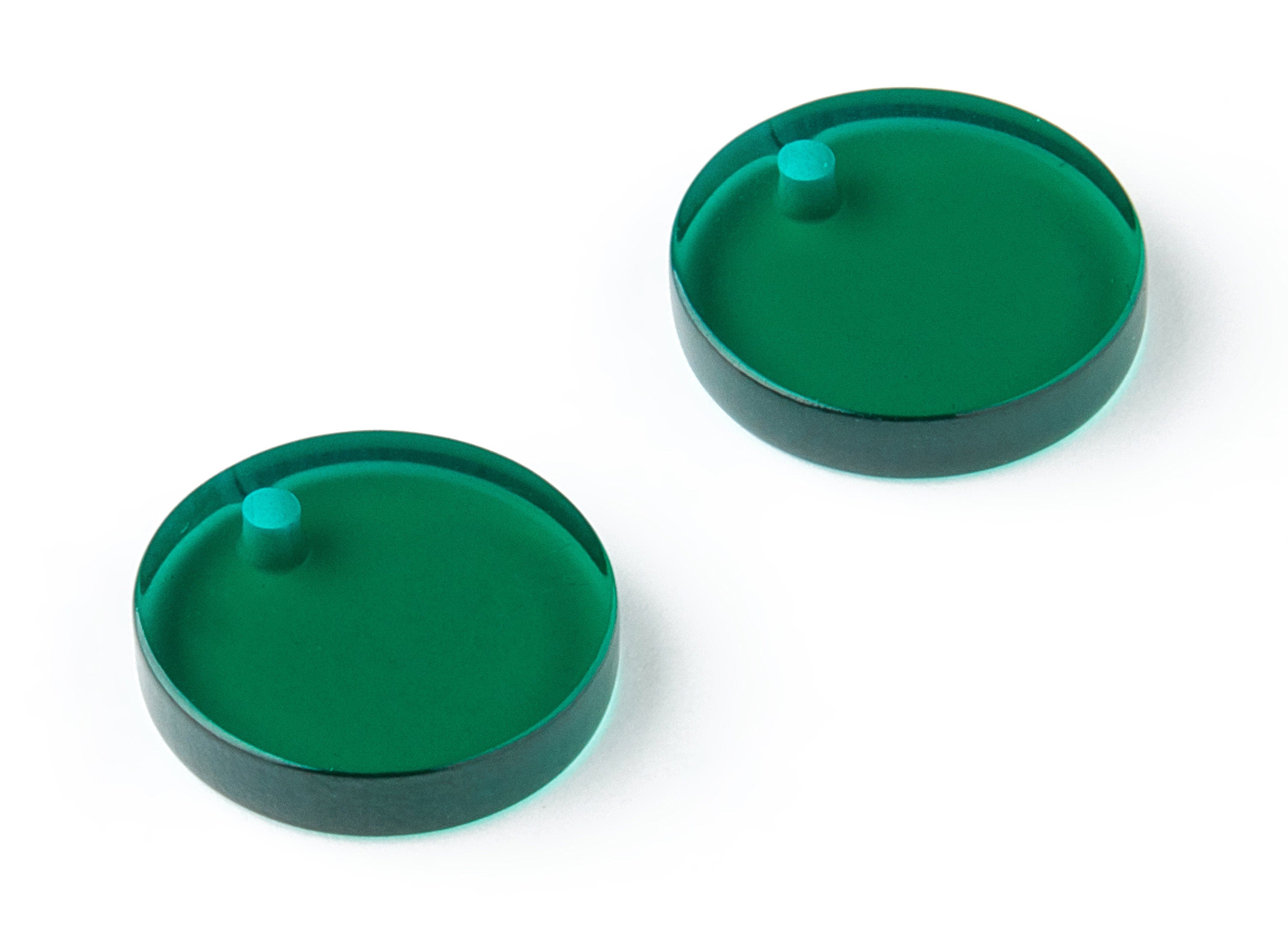 Acrylic Coin & Round Charms - Coin and Round Earrings and Pendant - Earring Findings - Color Code: A62 - 15.3x15.3x2.78mm - AC1064AN - DOMEDBAZAAR