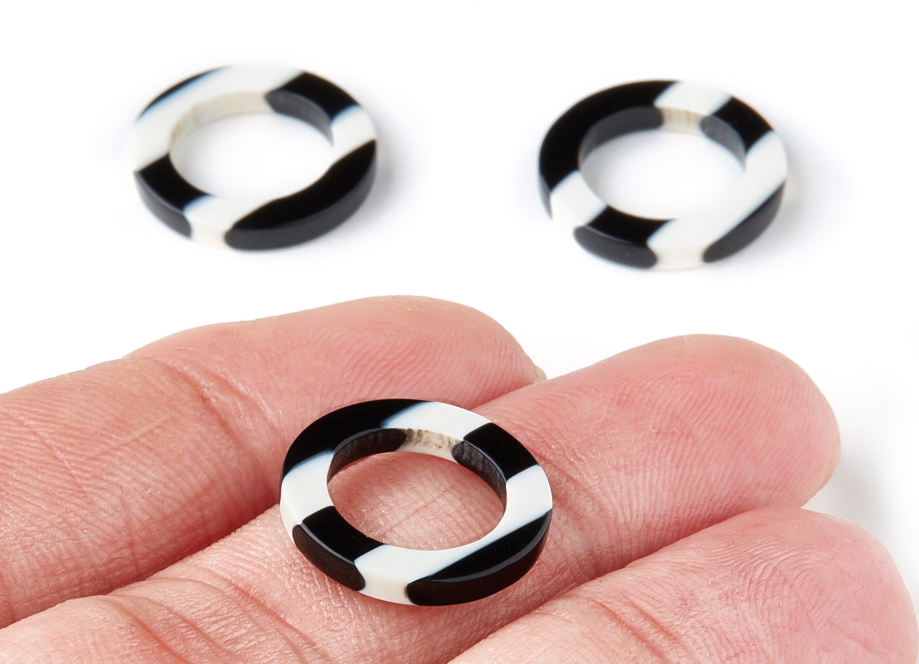 Acetate Circle Earring Charms - Circle Shaped Pendant - Earring Findings - Jewellery Supplies - Color Code: A64 - 19.1x19.1x2.75mm - AC1196C - DOMEDBAZAAR