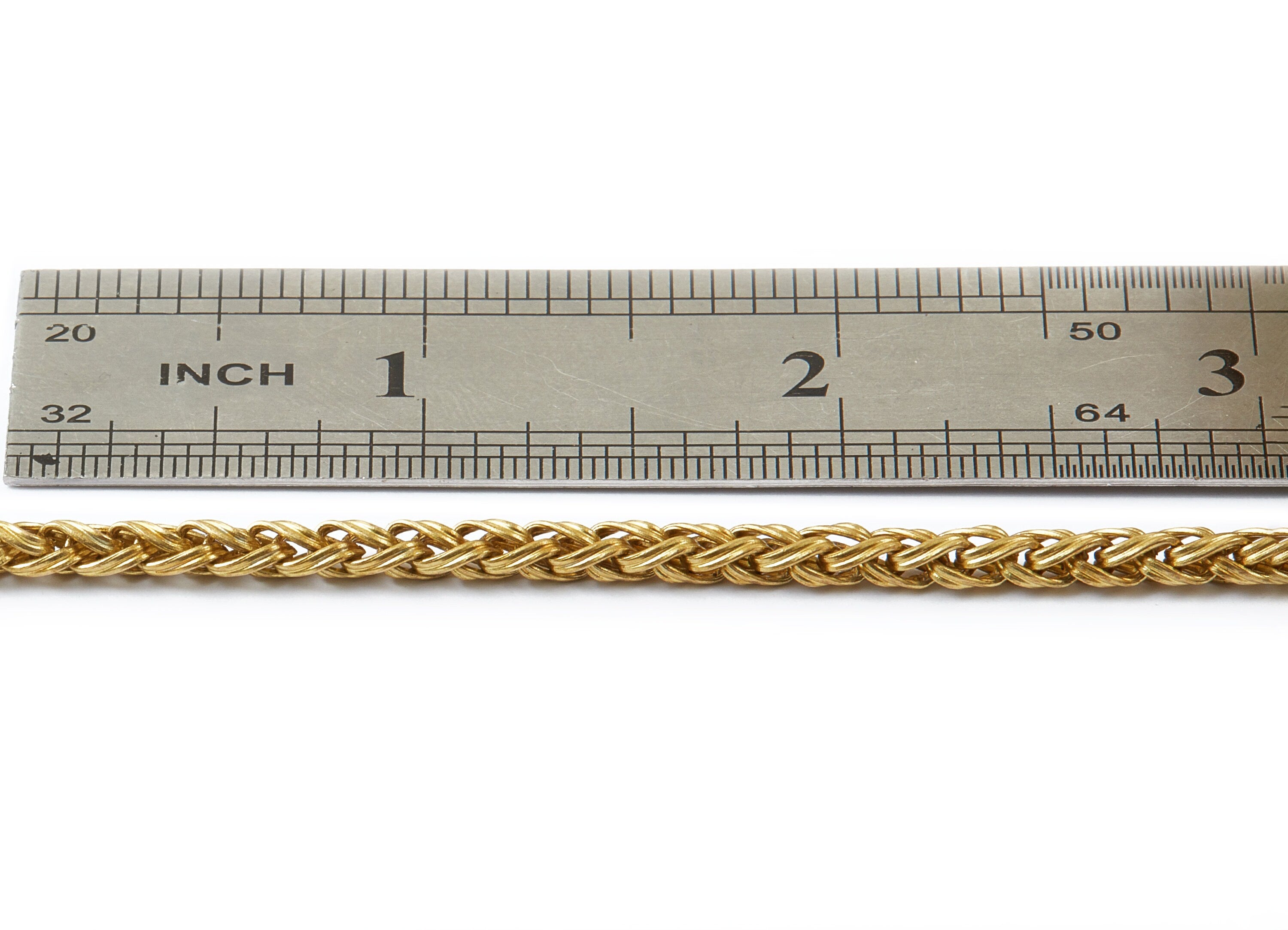 Wheat Chain - Raw Brass Wheat Chain - Open Link - Jewellery Making - 0.25&quot; x 0.14&quot; x 0.04&quot; - CC1071 - DOMEDBAZAAR