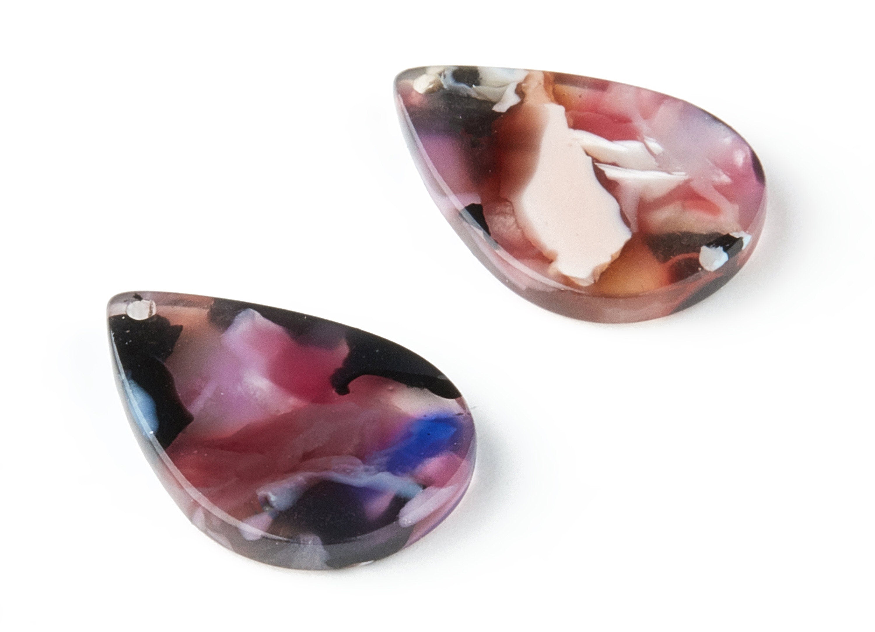 Acetate Drop Charms - Drop Earrings and Pendant - Earring Findings - Jewelry Supplies - Color Code:A61 - 21x15x2.5mm - AC1024P - DOMEDBAZAAR