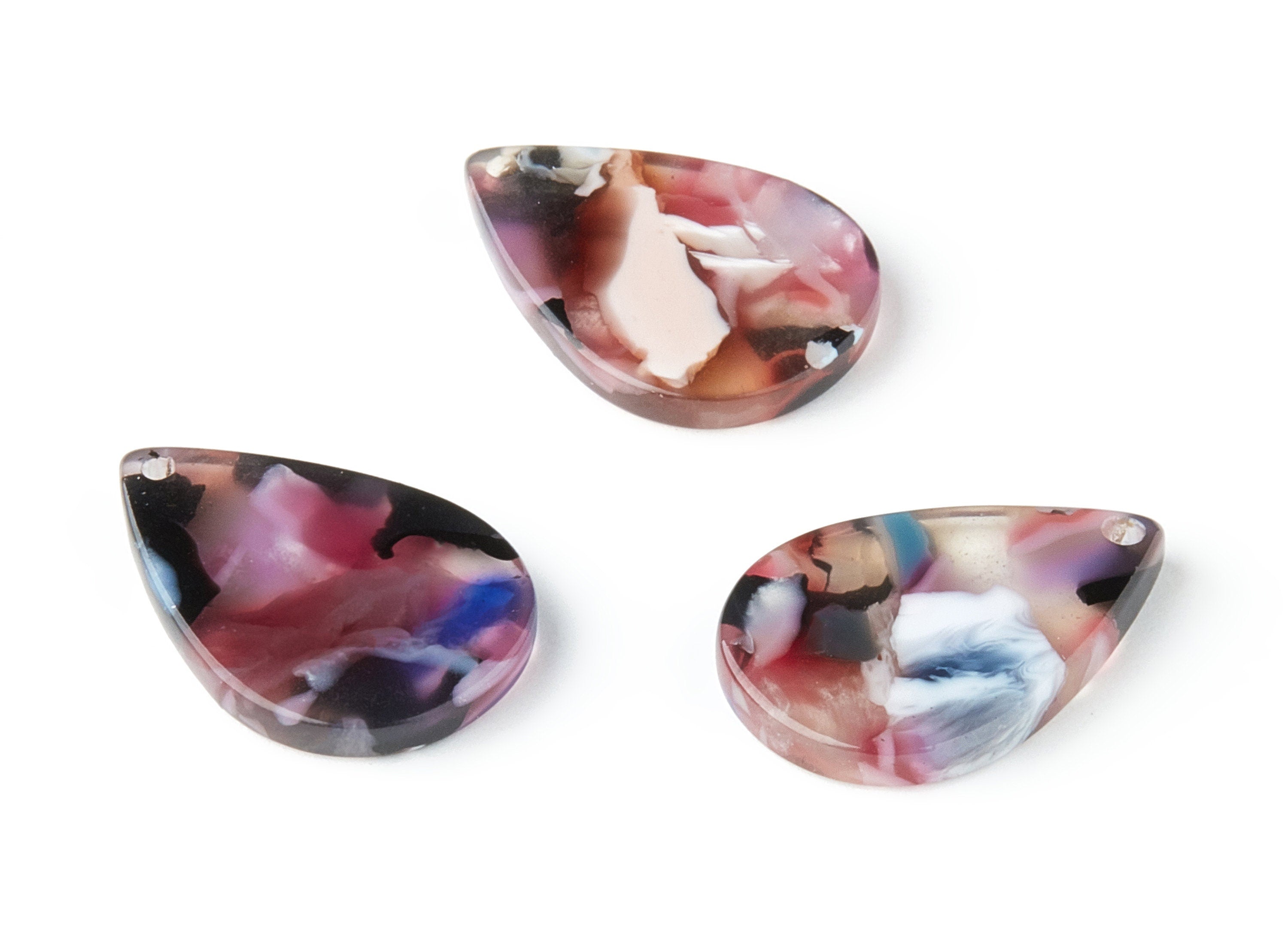 Acetate Drop Charms - Drop Earrings and Pendant - Earring Findings - Jewelry Supplies - Color Code:A61 - 21x15x2.5mm - AC1024P - DOMEDBAZAAR