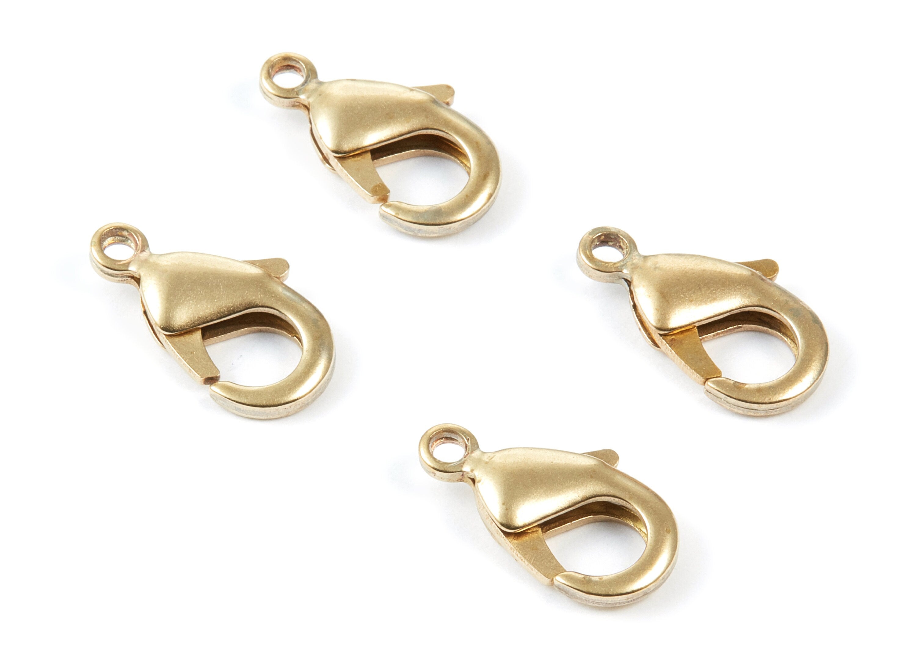 Brass Parrot Clasp - 903 - Raw Brass Lobster Claw Clasps - Jewellery Supplies - 19,11x10,4mm - PP1687 - DOMEDBAZAAR