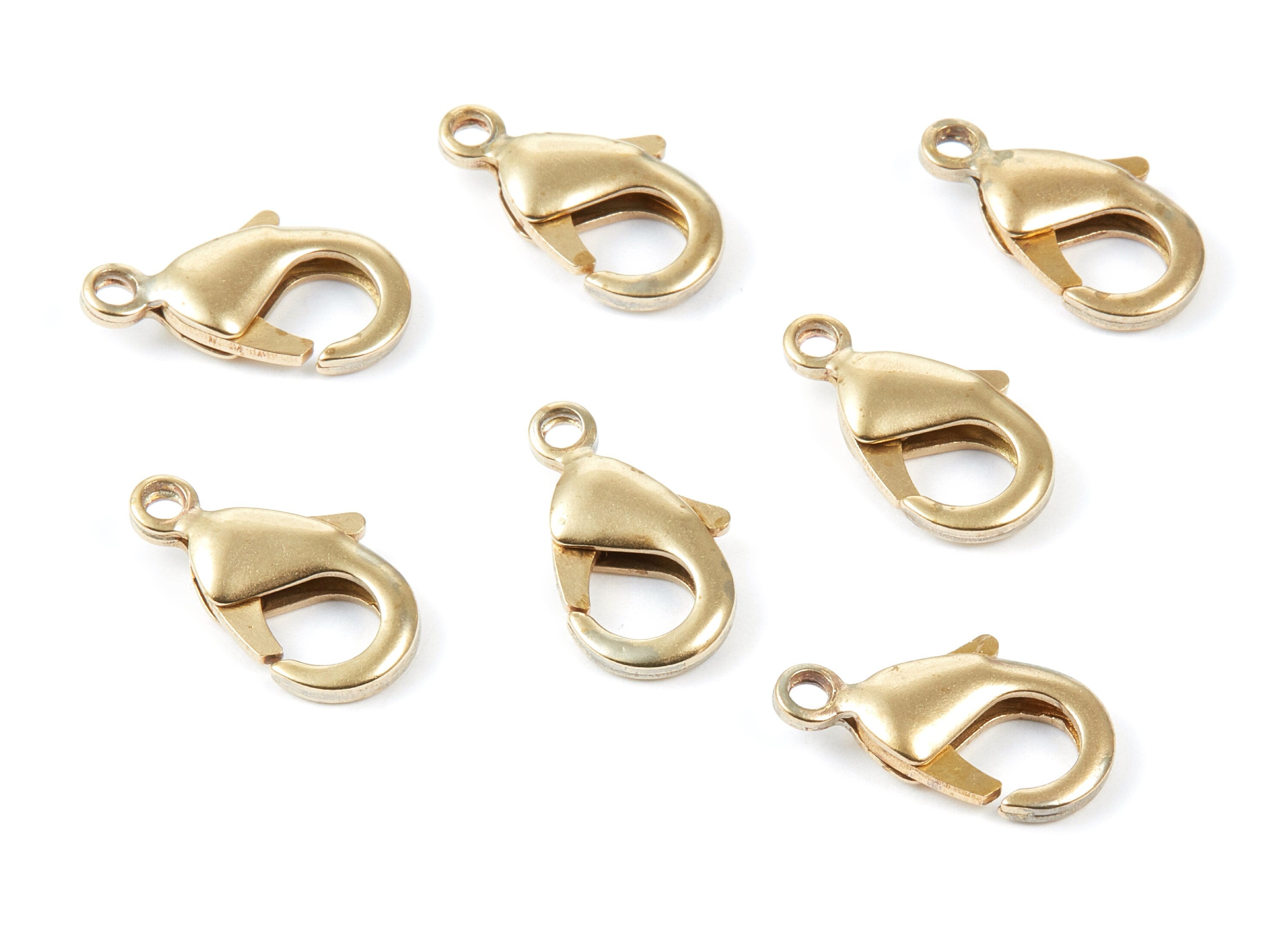 Brass Parrot Clasp - 903 - Raw Brass Lobster Claw Clasps - Jewellery Supplies - 19,11x10,4mm - PP1687 - DOMEDBAZAAR