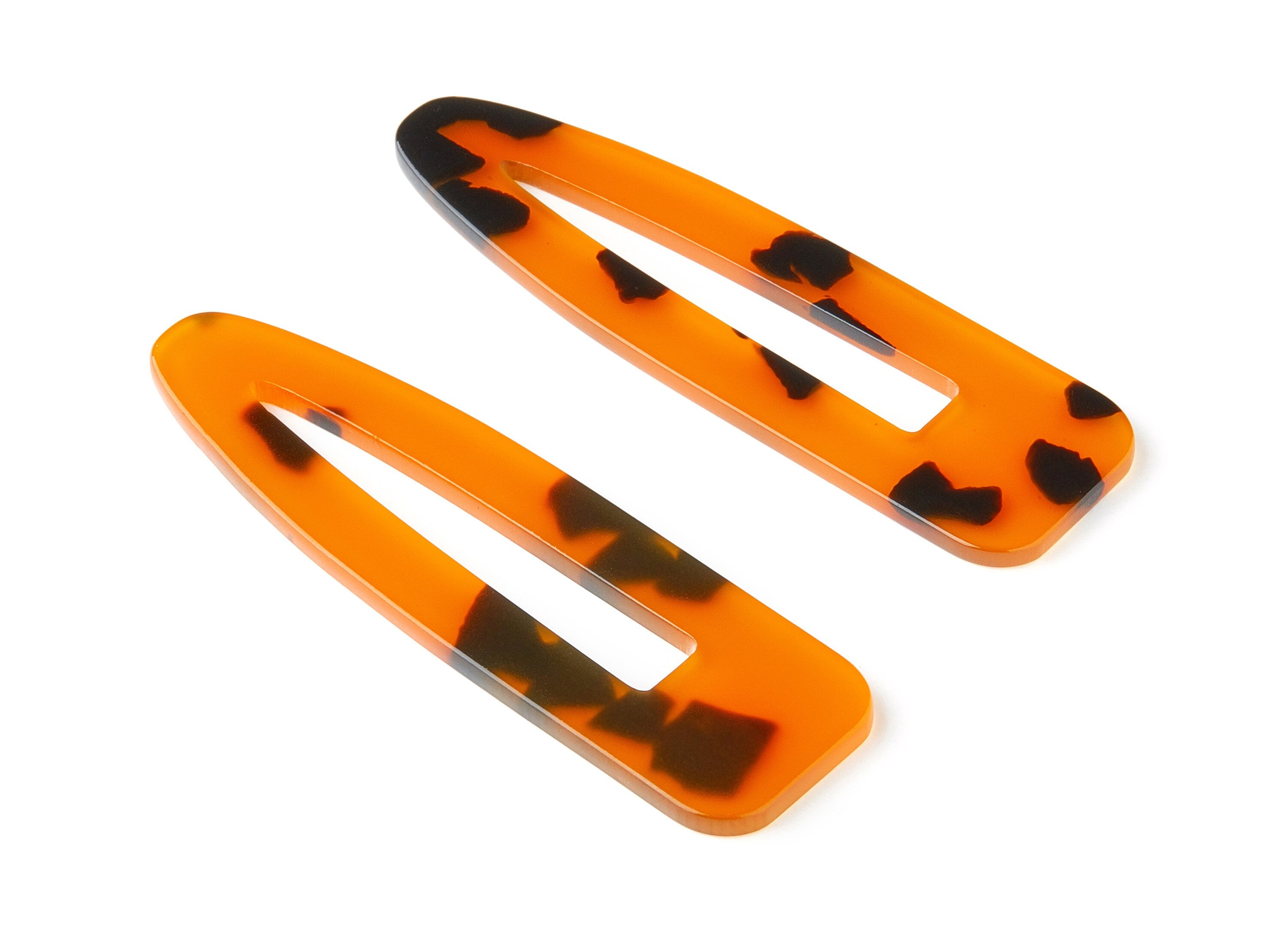 Acetate Acrylic Hair Barrette - Tortoise Shell Hair Clip - Hair Barrette - Jewelry Supplies - Color Code:A252 - 69.2x20.4x2mm - AC1546-A252 - DOMEDBAZAAR