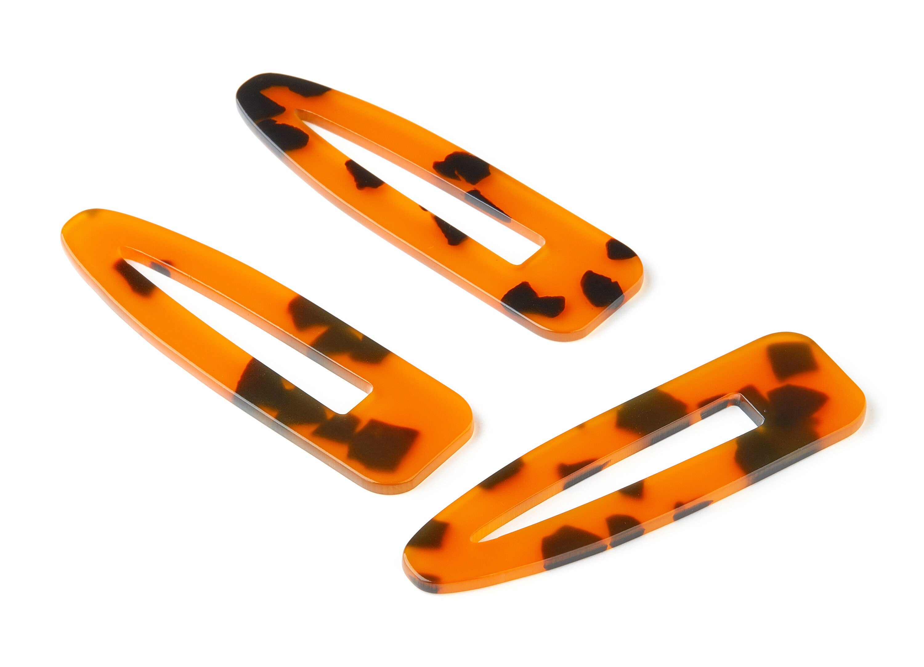 Acetate Acrylic Hair Barrette - Tortoise Shell Hair Clip - Hair Barrette - Jewelry Supplies - Color Code:A252 - 69.2x20.4x2mm - AC1546-A252 - DOMEDBAZAAR