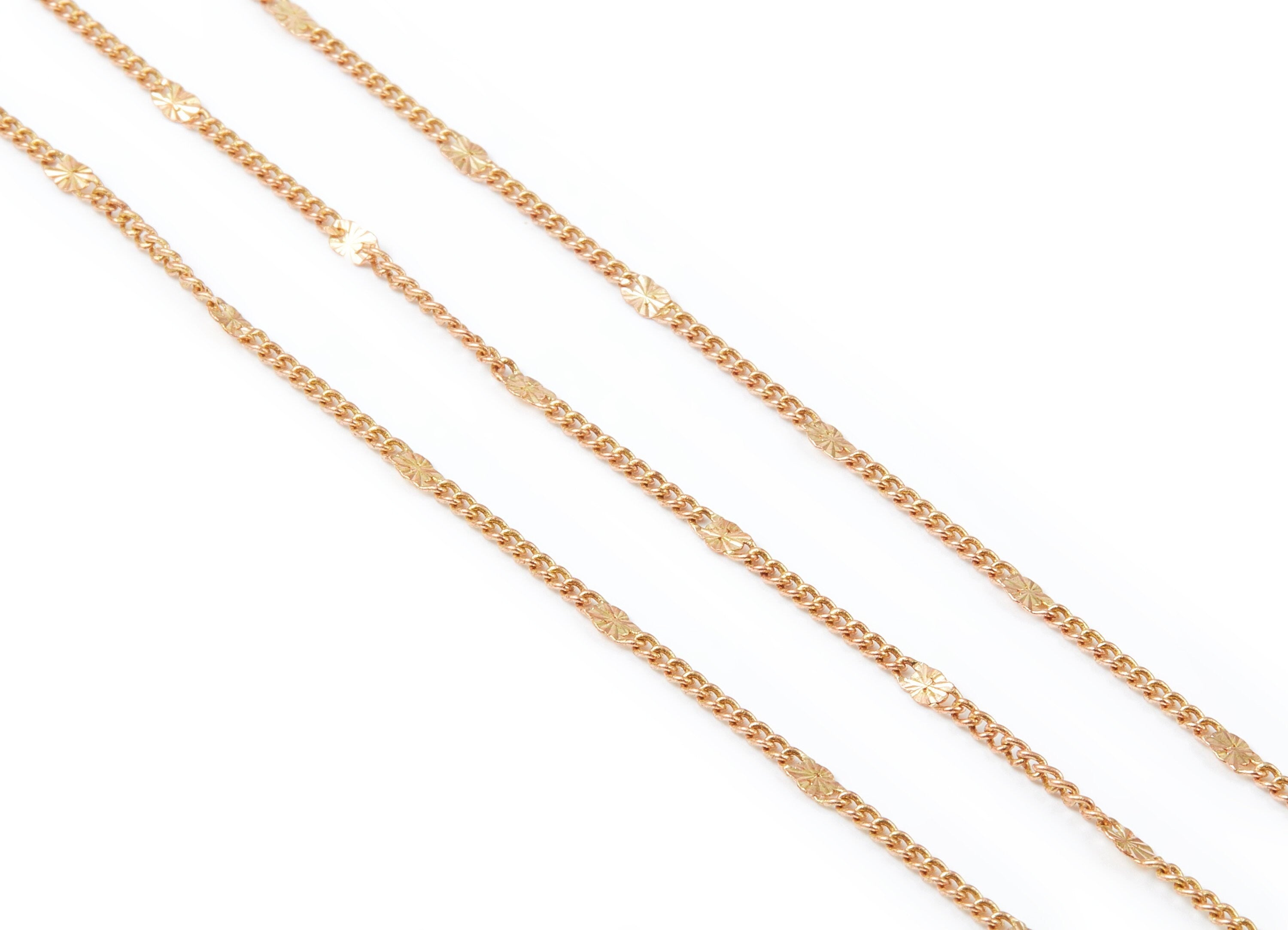 Hammered Satellite Curb Chain - Raw Brass Chain - Soldered - 0.08&quot; x 0.05&quot; x 0.11&quot; - for Necklace Bracelet Jewellery Making - CC1100 - DOMEDBAZAAR