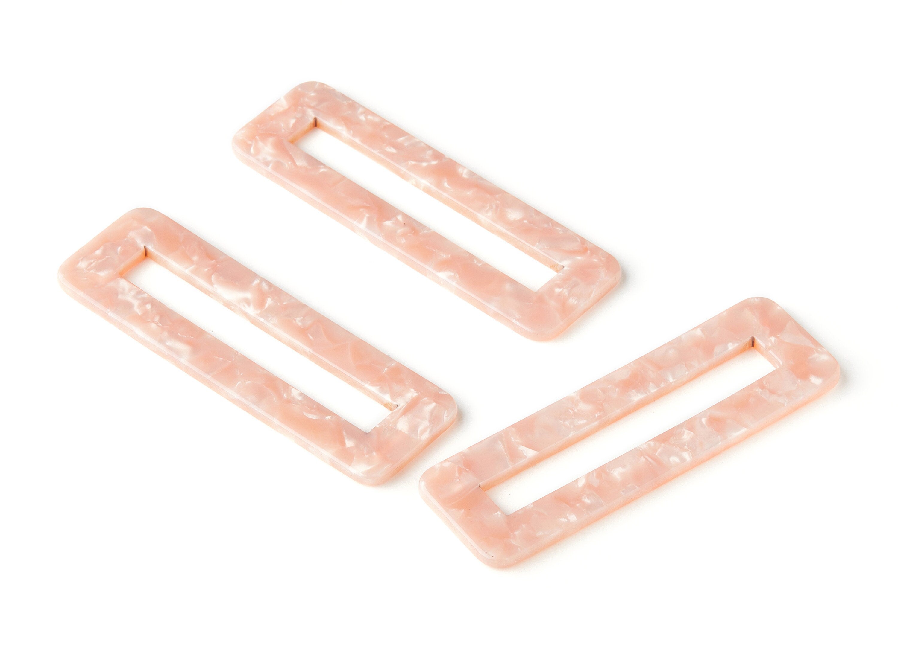 Acetate Hair Clip Charms -  Rectangle Hair Barrette - Jewelry Supplys  - Color Code:A53 - 67.8x21.7x2.5mm - AC1547-A53 - DOMEDBAZAAR