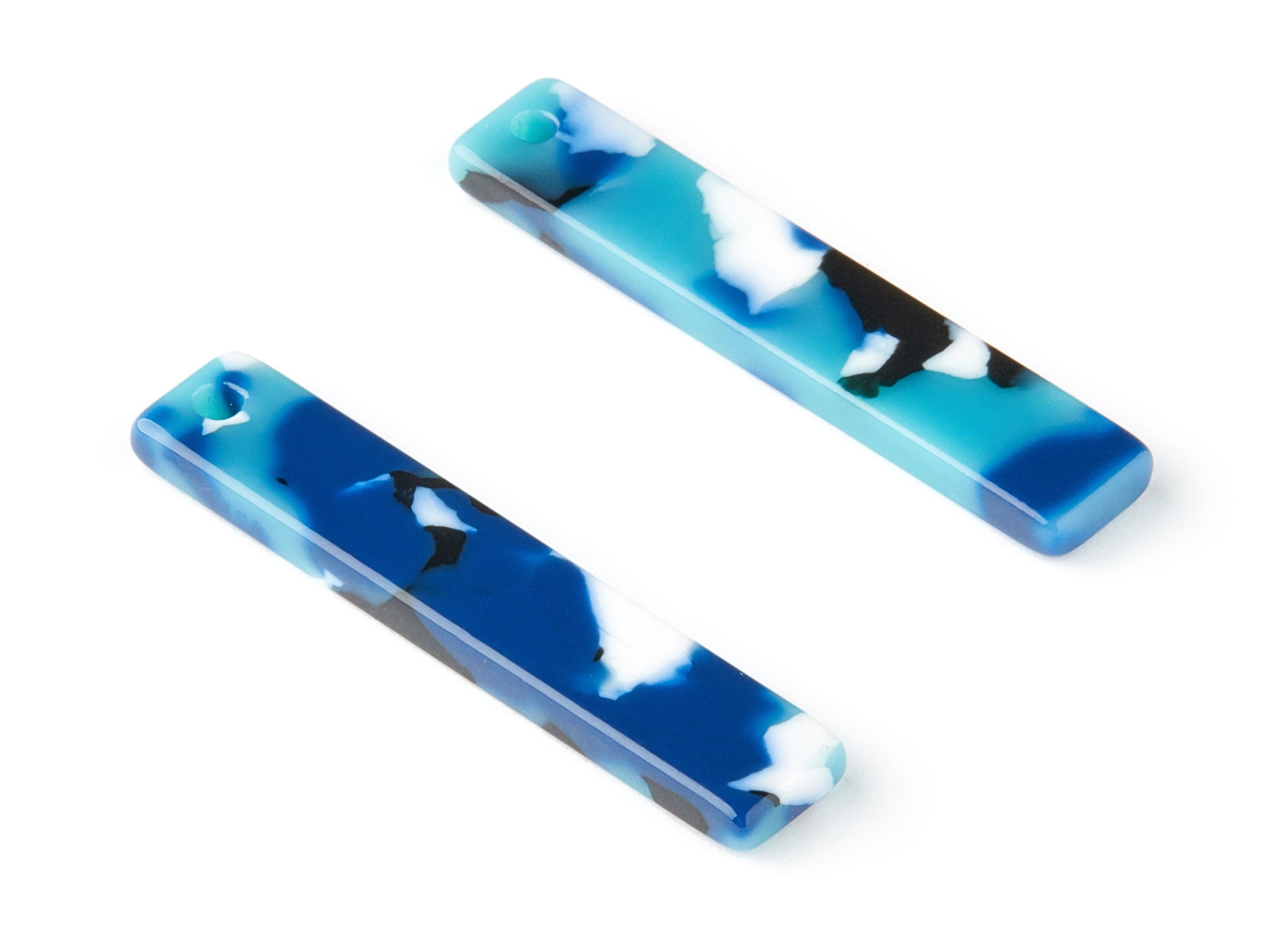 Acetate Stick & Bar Charms - Stick Earrings and Pendant - Earring Findings - Color Code: A16 - 34.03x7.57x2.63mm - AC1026-A16 - DOMEDBAZAAR