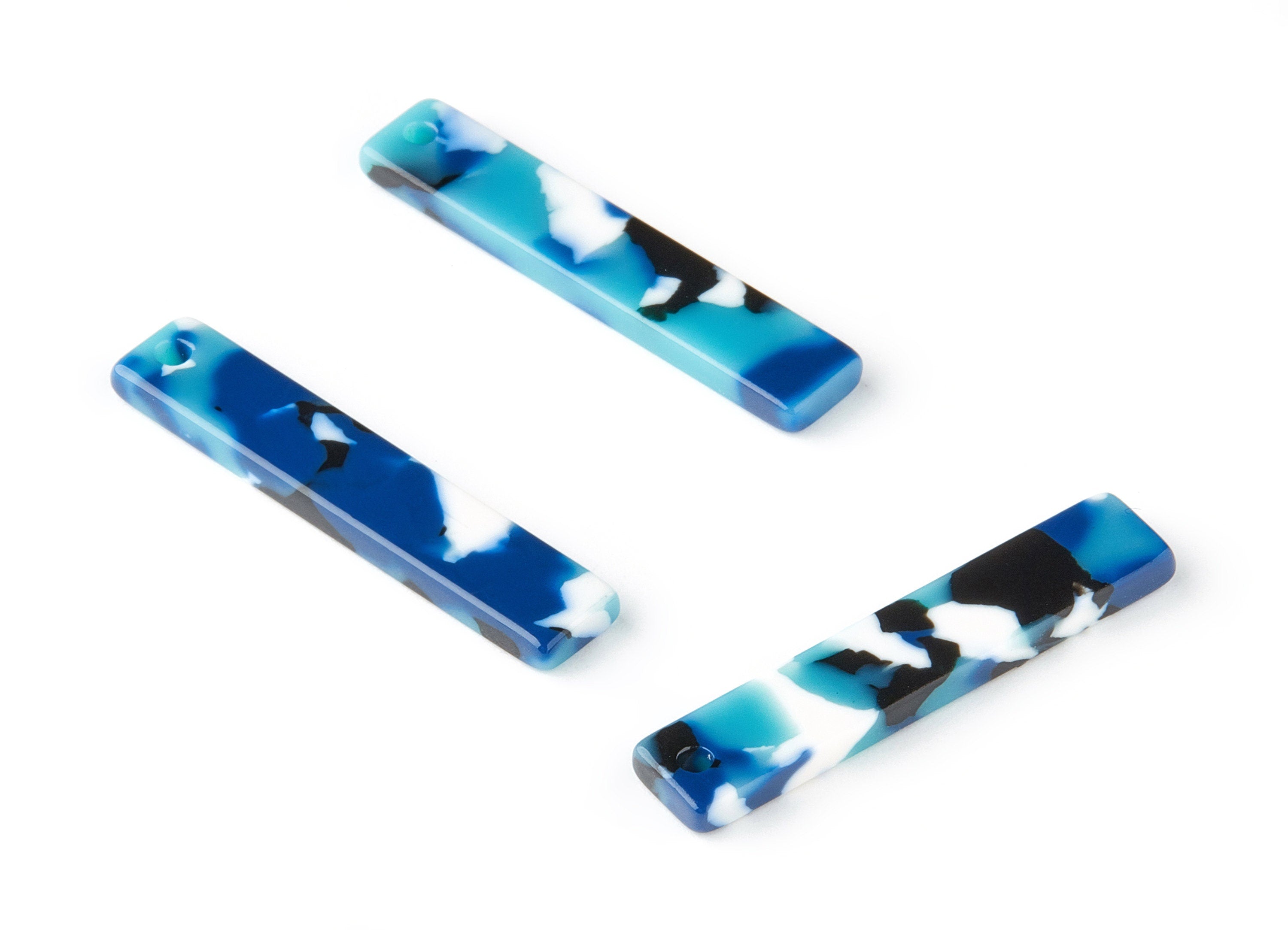 Acetate Stick & Bar Charms - Stick Earrings and Pendant - Earring Findings - Color Code: A16 - 34.03x7.57x2.63mm - AC1026-A16 - DOMEDBAZAAR