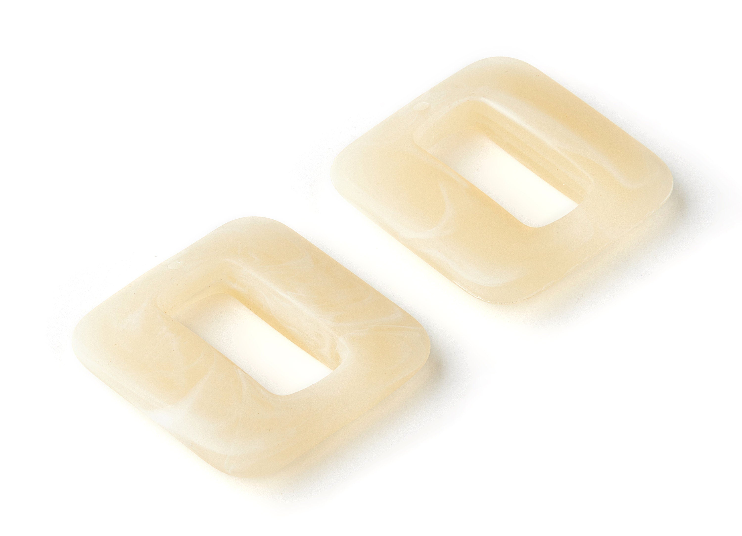 Resin Charms - Resin Earrings - Square Shaped Earrings Charms - 1 Hole - Earring Findings - Jewelery Making - 32,56x32,53x7,19mm - AC1273G - DOMEDBAZAAR