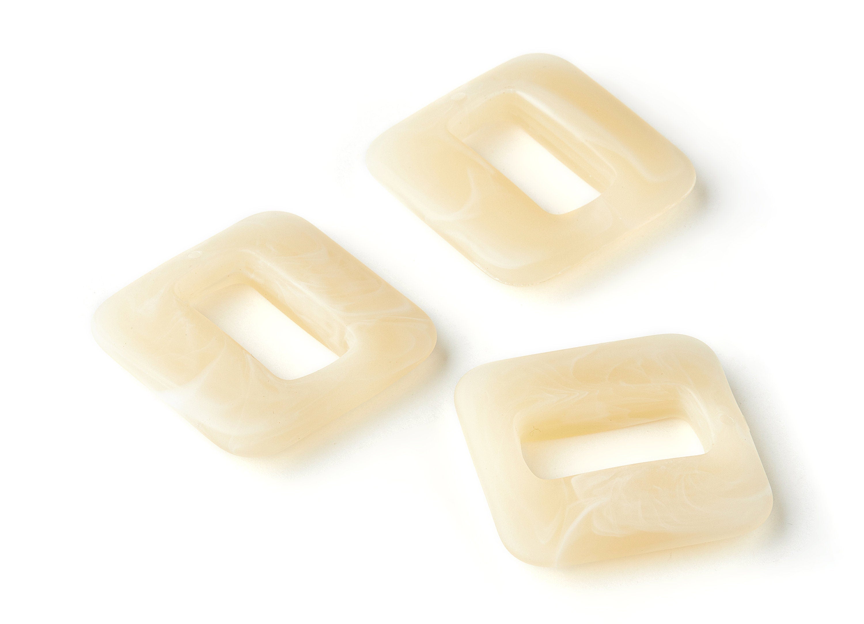 Resin Charms - Resin Earrings - Square Shaped Earrings Charms - 1 Hole - Earring Findings - Jewelery Making - 32,56x32,53x7,19mm - AC1273G - DOMEDBAZAAR