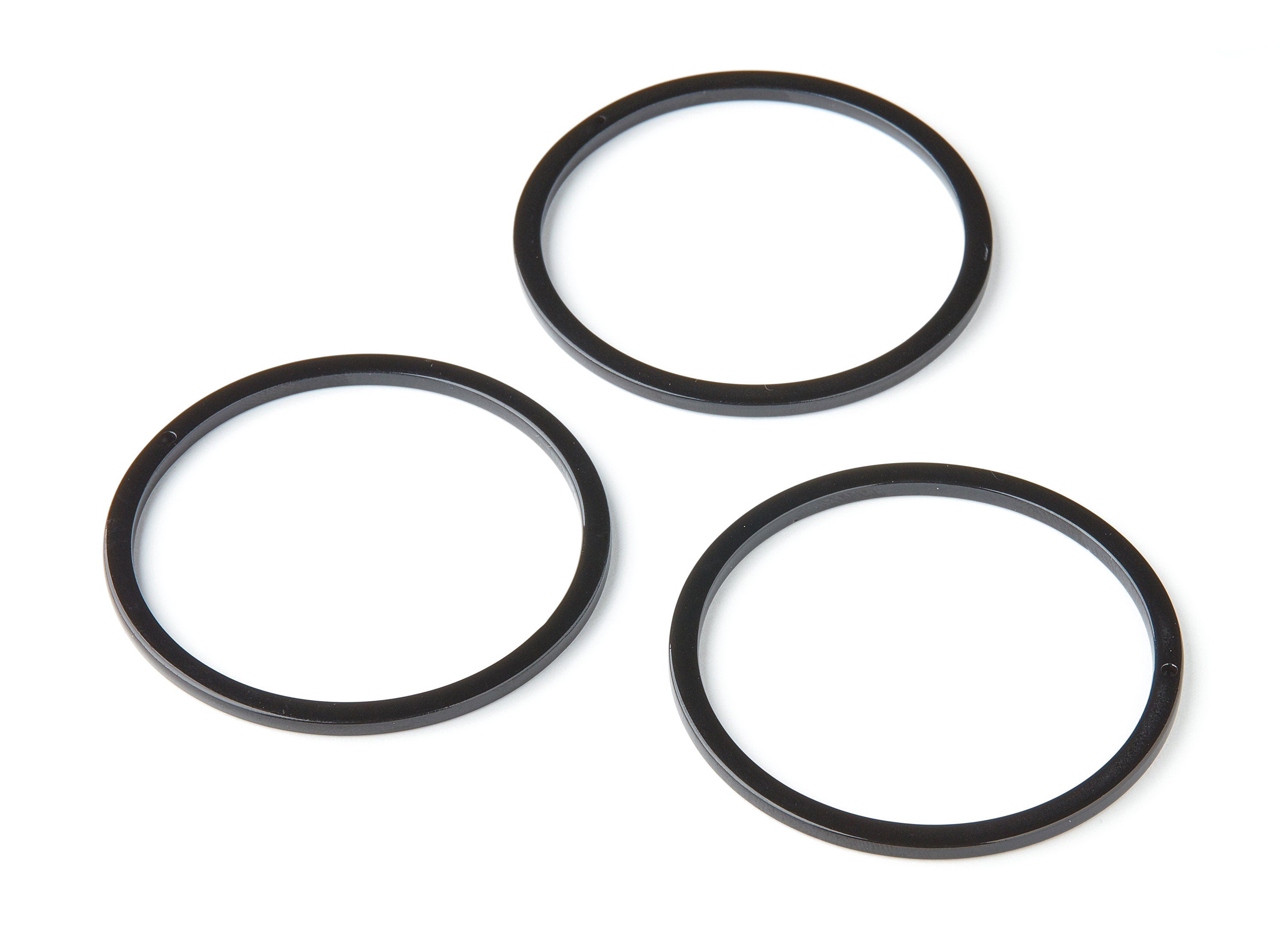 Acetate Hoop Earrings Charms - Circle Shaped Pendant - 1 Hole - Earring Findings - Jewelry Supplies - 54.5x54.5x2.85mm - AC1159D - DOMEDBAZAAR