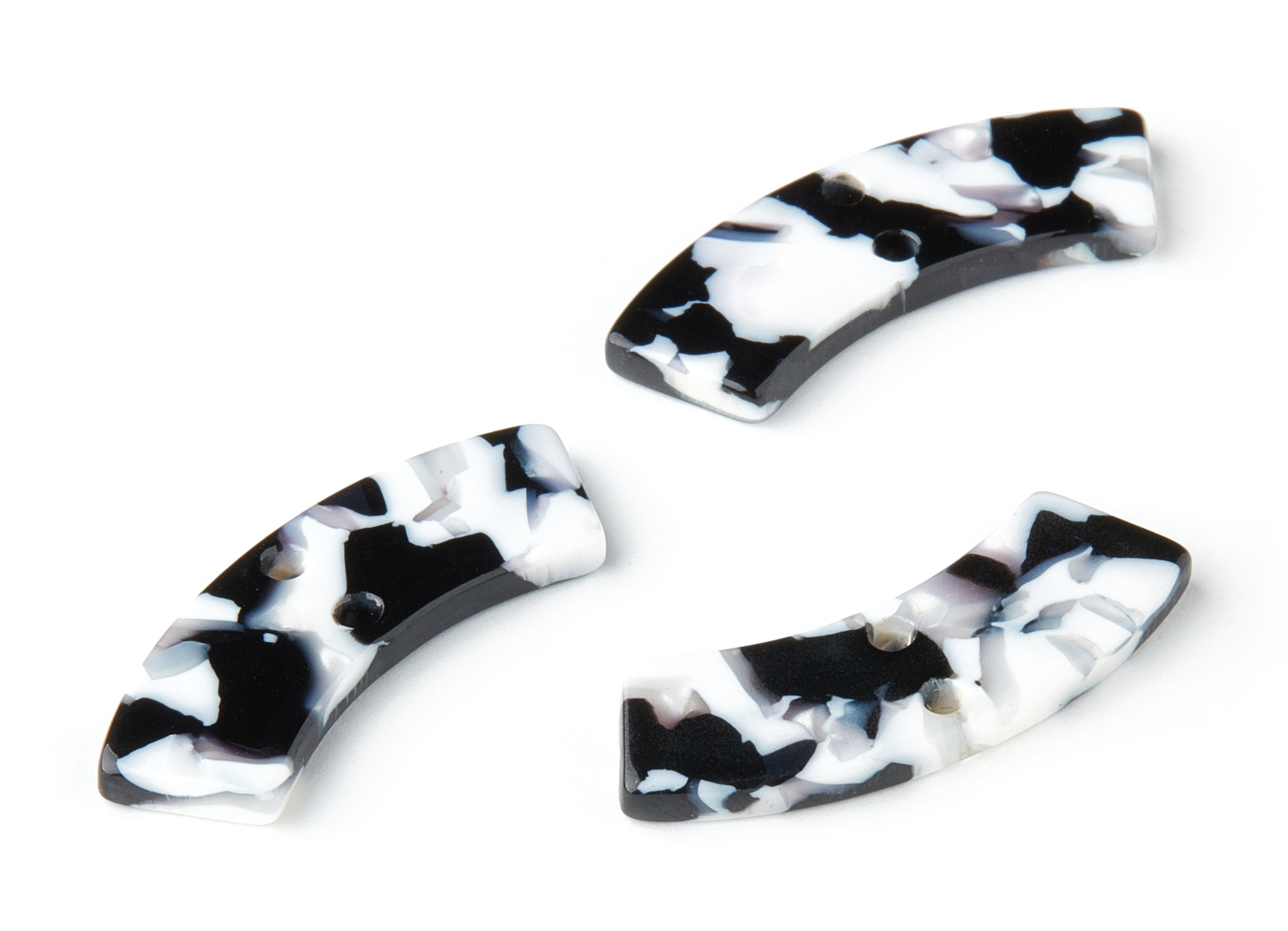 Acetate Irregular Earring Charms - Acrylic Irregular Pendant - Jewelry Supplies - Color Code: A261 - 30x9.2x2.4mm - AC1557-A261 - DOMEDBAZAAR