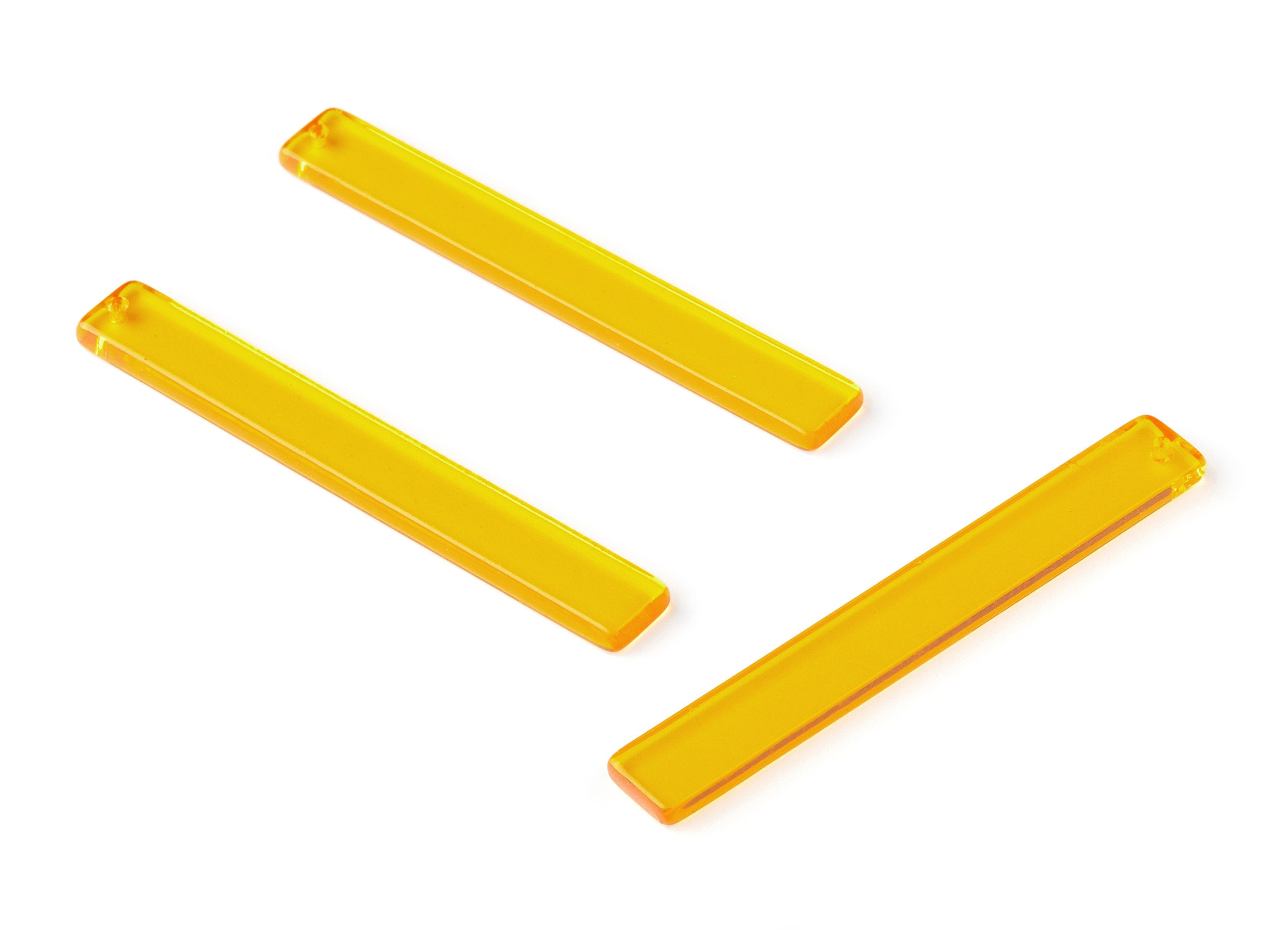 Acrylic Stick Charms - Bar Earrings and Pendant - Earring Findings  - Color Code: A71 - 59.6x7.8x2.6mm - AC1049-A71 - DOMEDBAZAAR