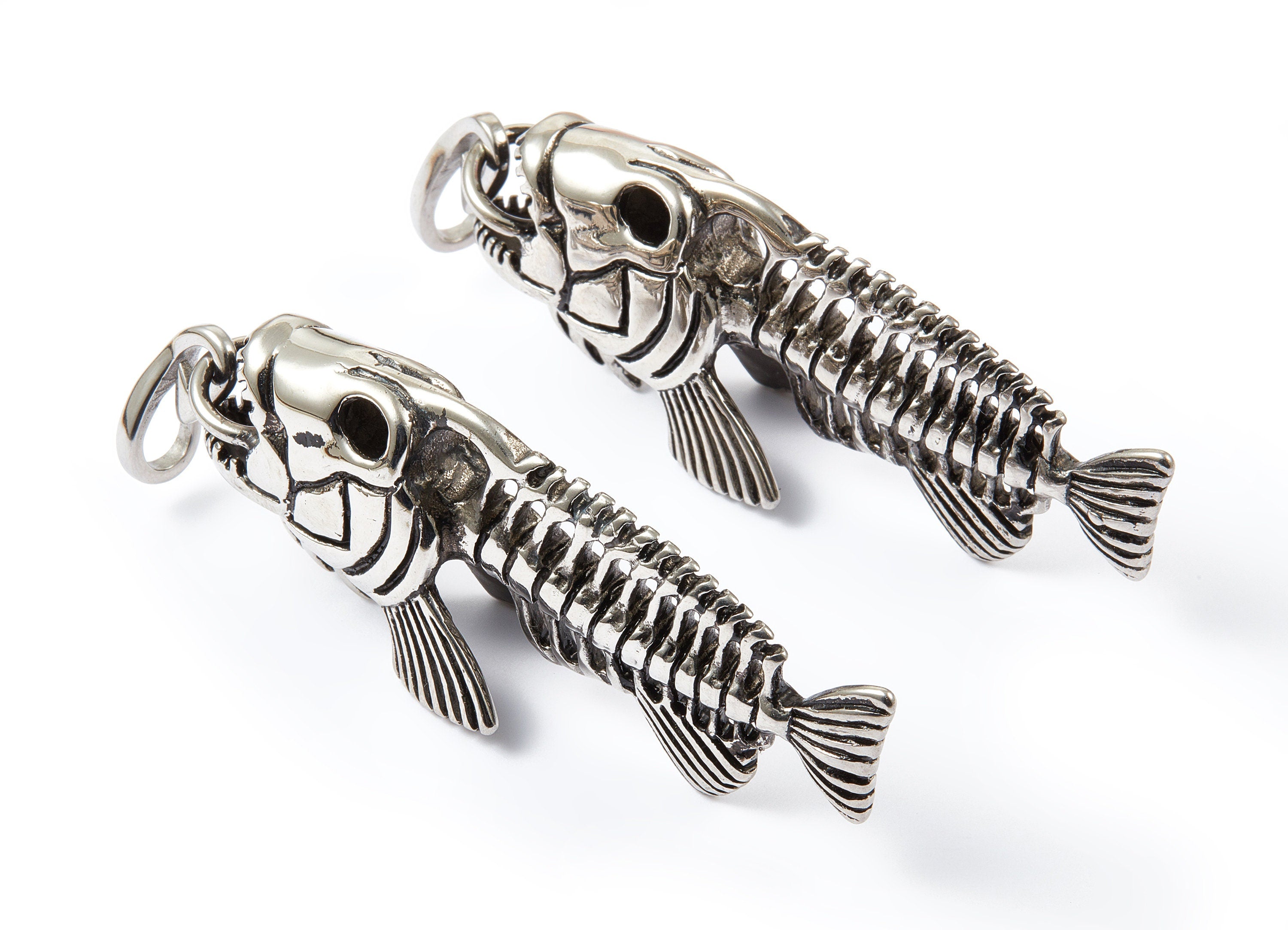 Stainless Steel Charm - Key Ring Pendant - Jewelry Supplies - 77.68x29.56x17.8mm - SS1009 - DOMEDBAZAAR