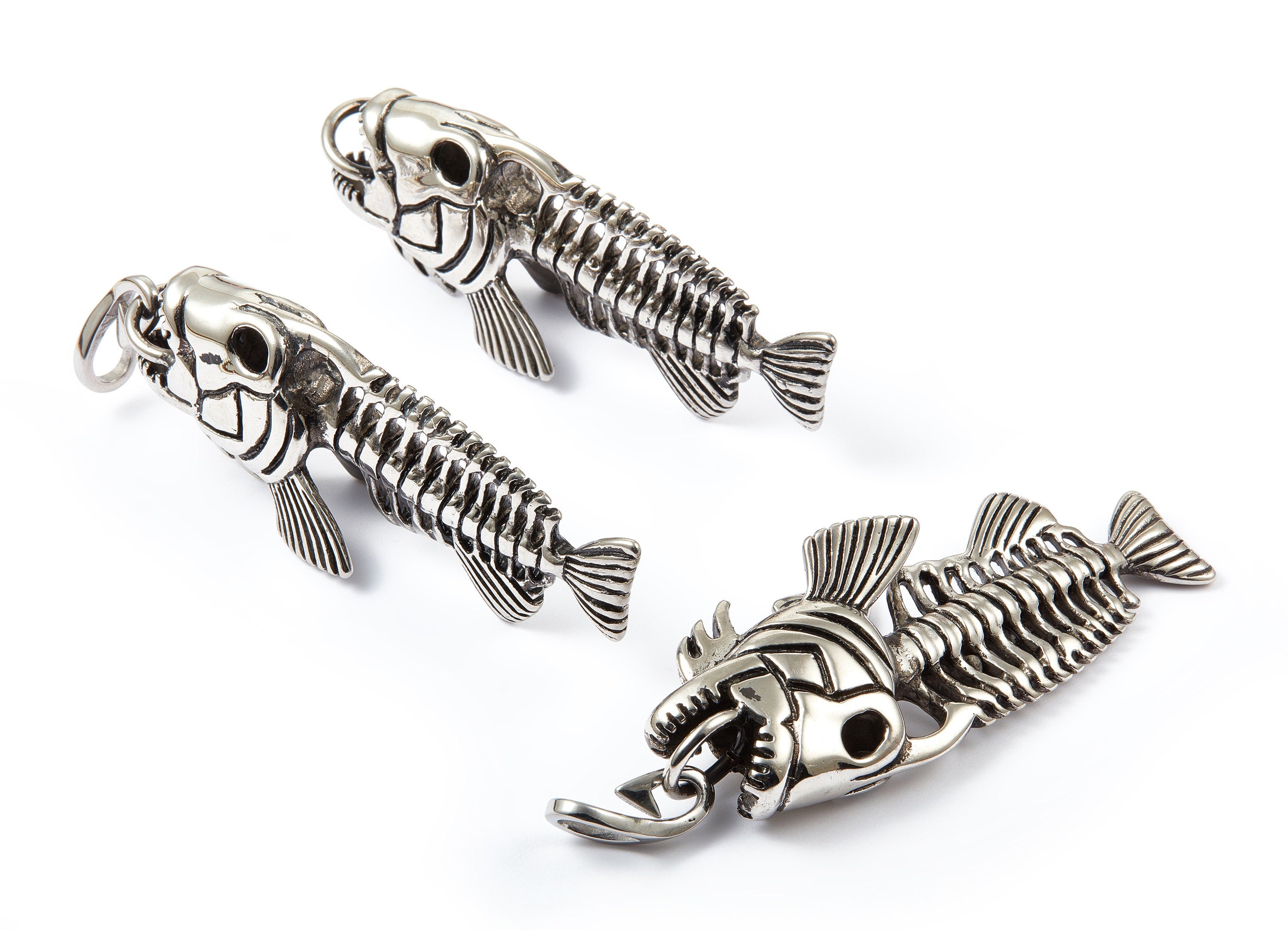 Stainless Steel Charm - Key Ring Pendant - Jewelry Supplies - 77.68x29.56x17.8mm - SS1009 - DOMEDBAZAAR