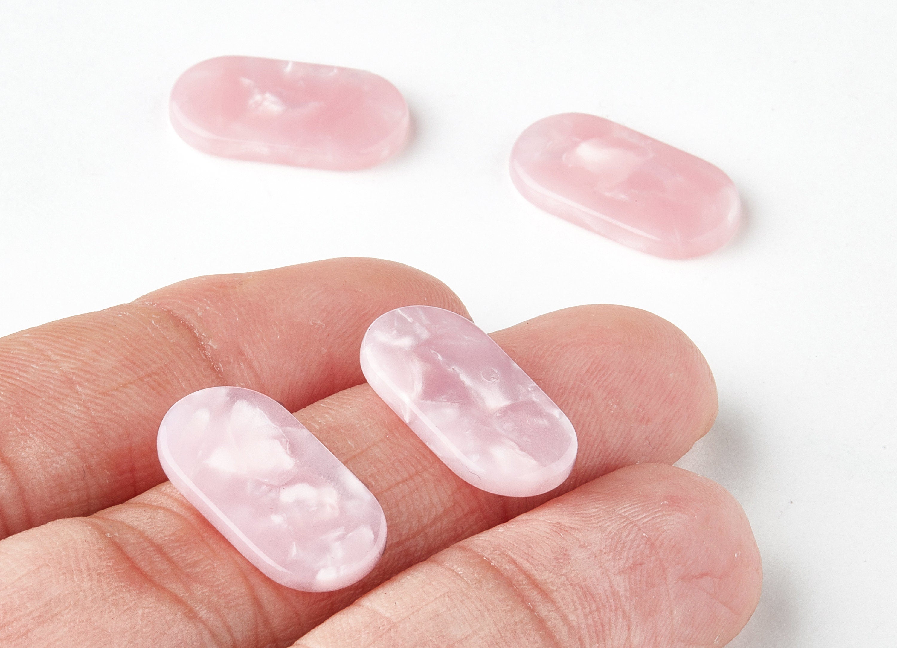 Acetate Oval Charms - Oval Earrings and Pendant - Earring Findings - Jewelry Supplys - Color Code: A28 - 19.9x10.6x2.5mm - AC1540-A28 - DOMEDBAZAAR