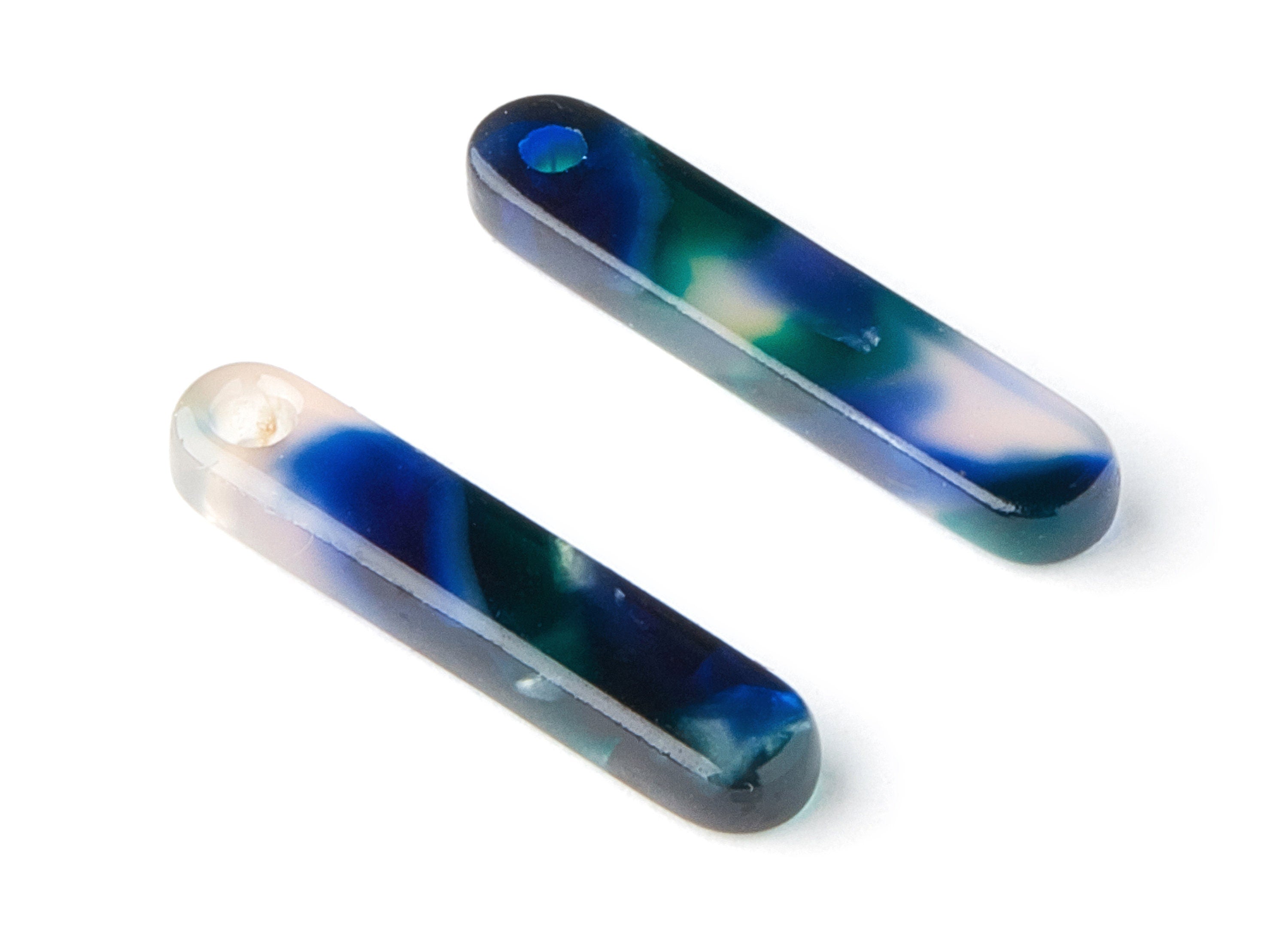 Acetate Stick Earring Charms - Stick Shaped Pendant - Earring Findings - Jewelry Supplies - Color Code:A18 - 20.6x4.27x2.6mm - AC1150N-A18 - DOMEDBAZAAR