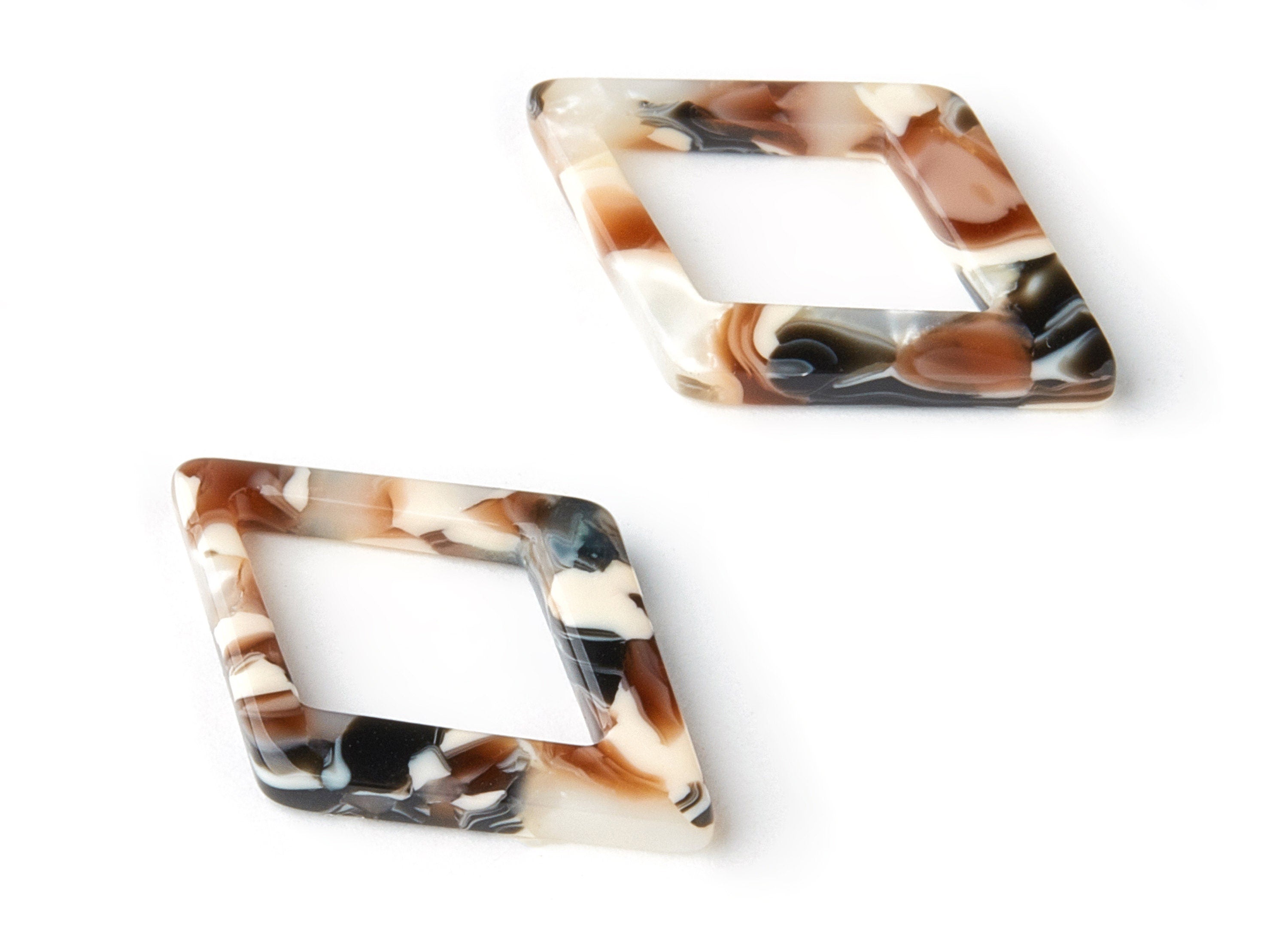 Acetate Diamond Charms - Diamond Earrings and Pendant - Earring Findings - Jewelry Supplys - Color Code:A51 - 29.7x20.15x2.72mm - AC1538-A51 - DOMEDBAZAAR