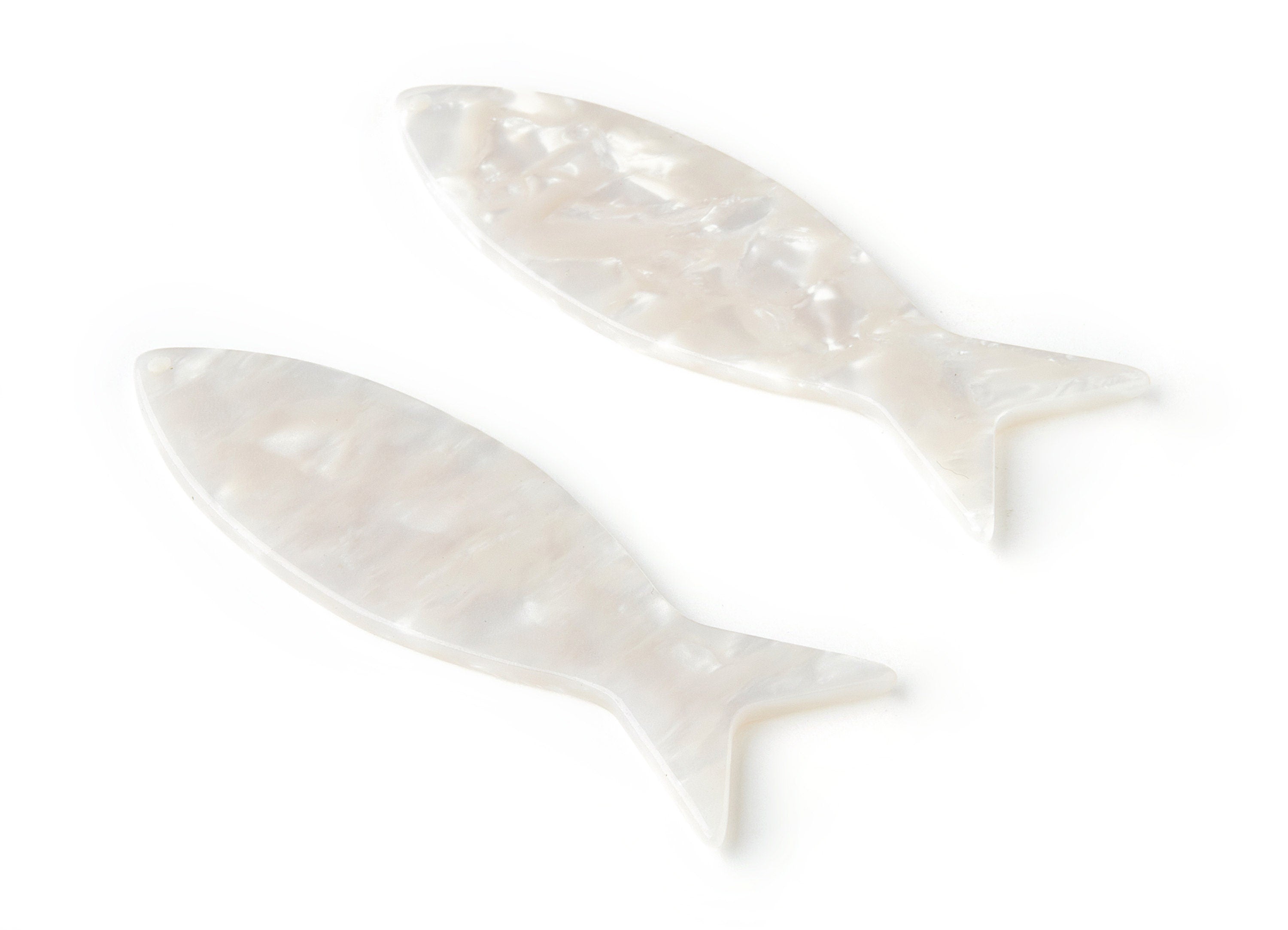 Acetate Fish Earring Charms - Acetate Fish Pendant - Earring Findings - Jewelry Supplies - Color Code: A12 - 64x21x2.3mm - AC1545-A12 - DOMEDBAZAAR
