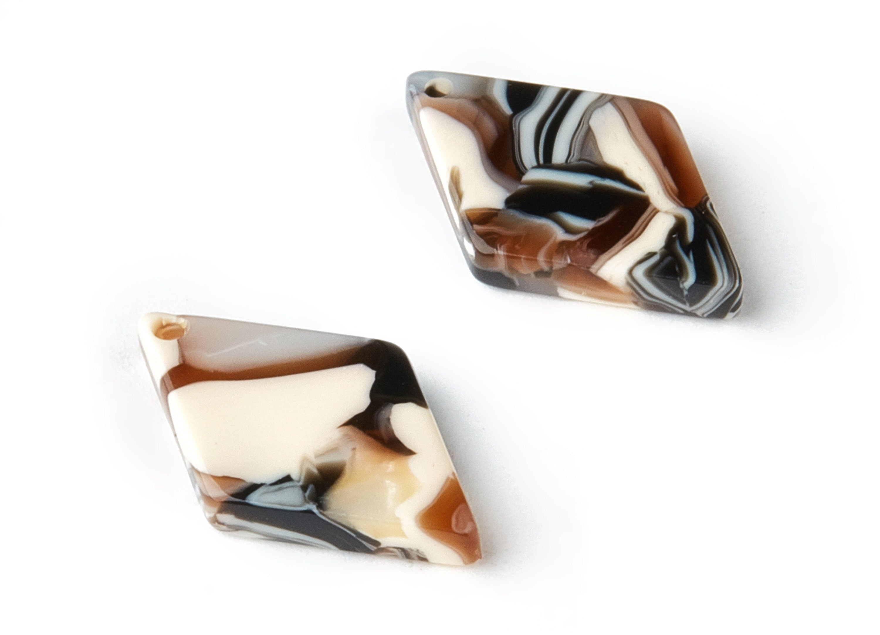 Acetate Rhombus Charms - Rhombus Earrings and Pendant - Earring Findings - Jewelry Supplys - Color Code:A51 - 19.3x11.96x2.58mm - AC1539-A51 - DOMEDBAZAAR