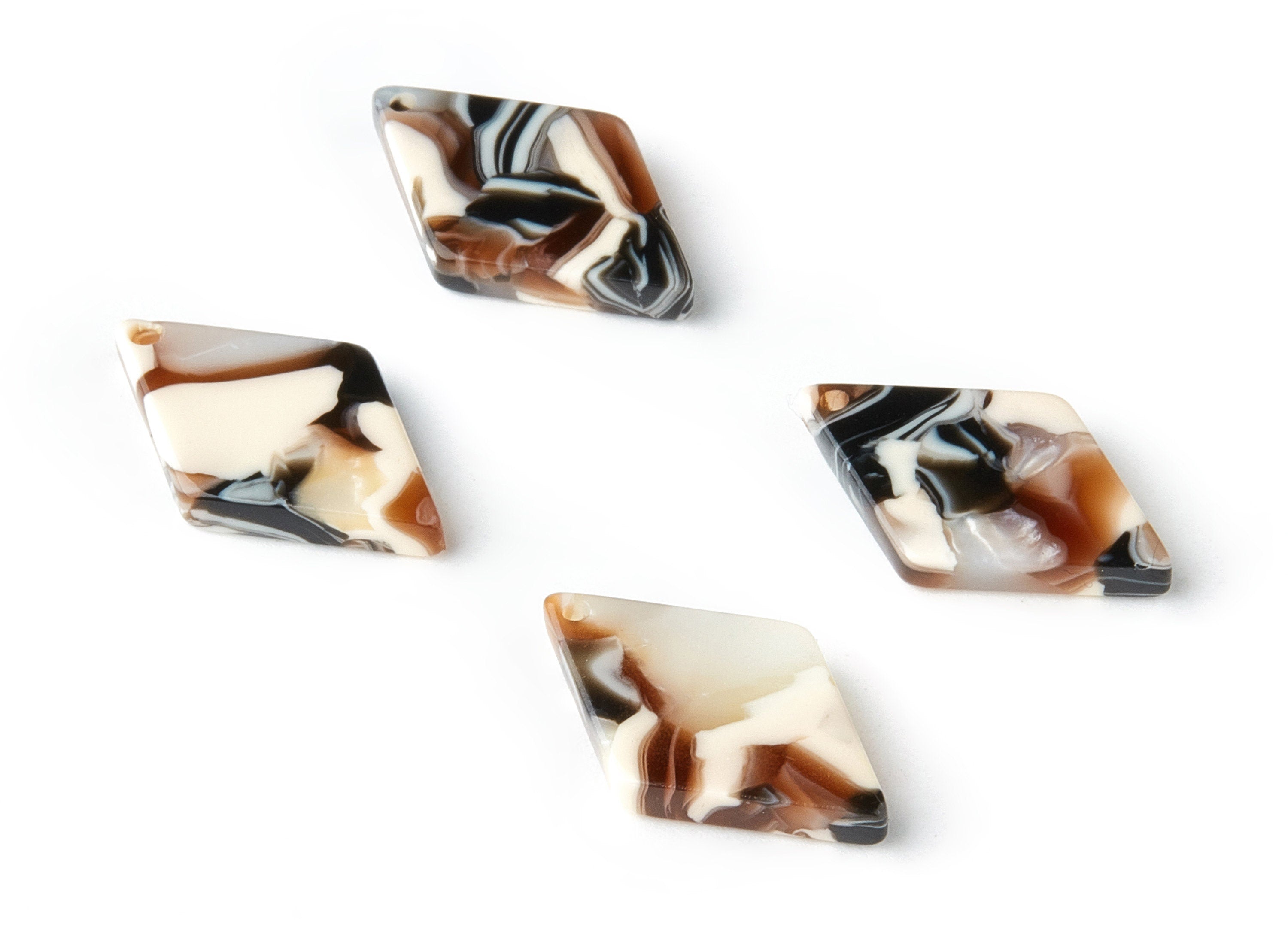 Acetate Rhombus Charms - Rhombus Earrings and Pendant - Earring Findings - Jewelry Supplys - Color Code:A51 - 19.3x11.96x2.58mm - AC1539-A51 - DOMEDBAZAAR