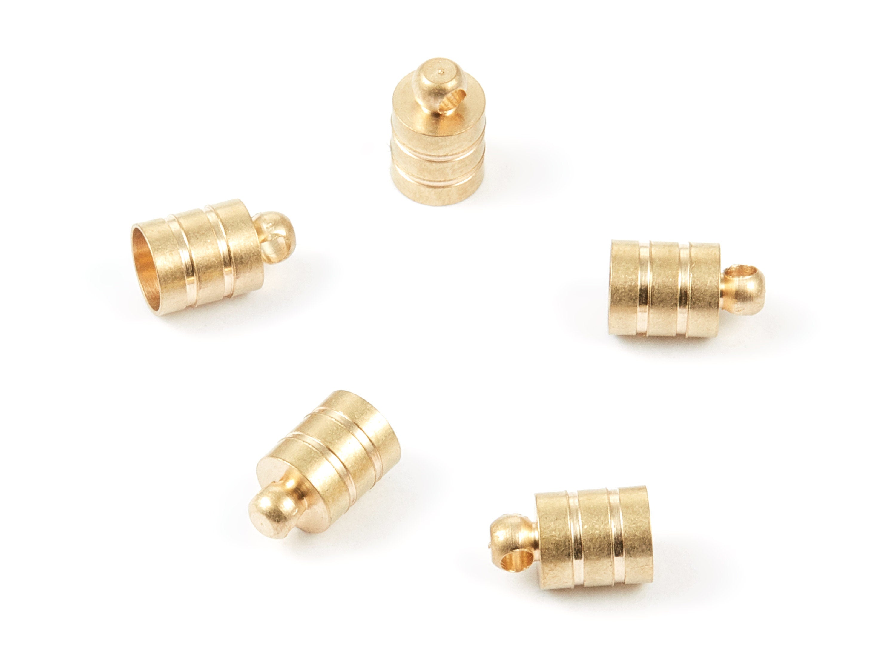 Brass Tassel End Caps - 7*11.5 - Raw Brass Barrel End - Cord End Caps - Jewelry Supplies - 11.5x7x0.4mm - PP1461 - DOMEDBAZAAR