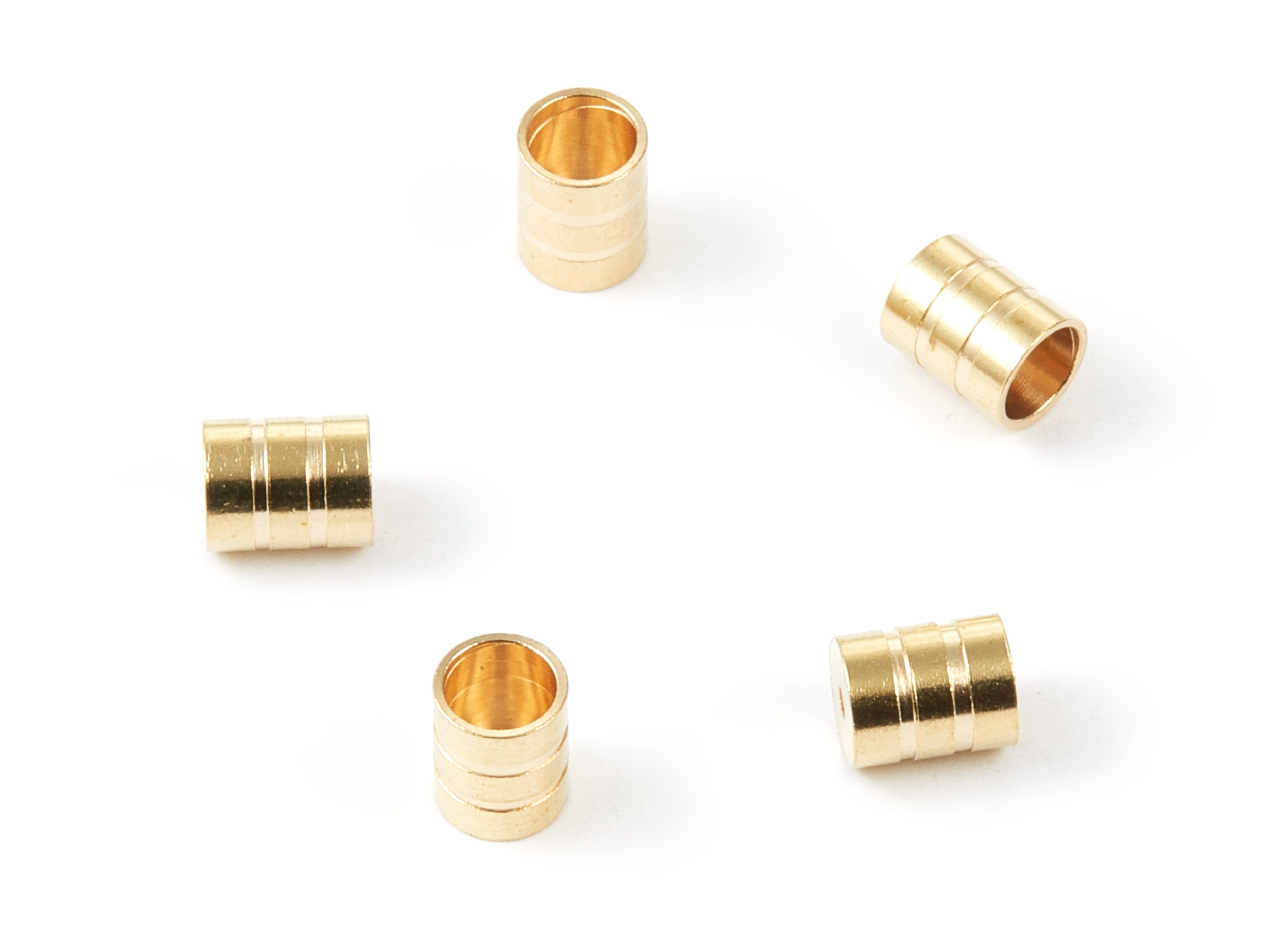 Brass Tassel End Caps - 6X7.5 - Raw Brass Barrel End - Cord End Caps - Jewelry Supplies - 7.47x6x0.55mm - PP1460 - DOMEDBAZAAR