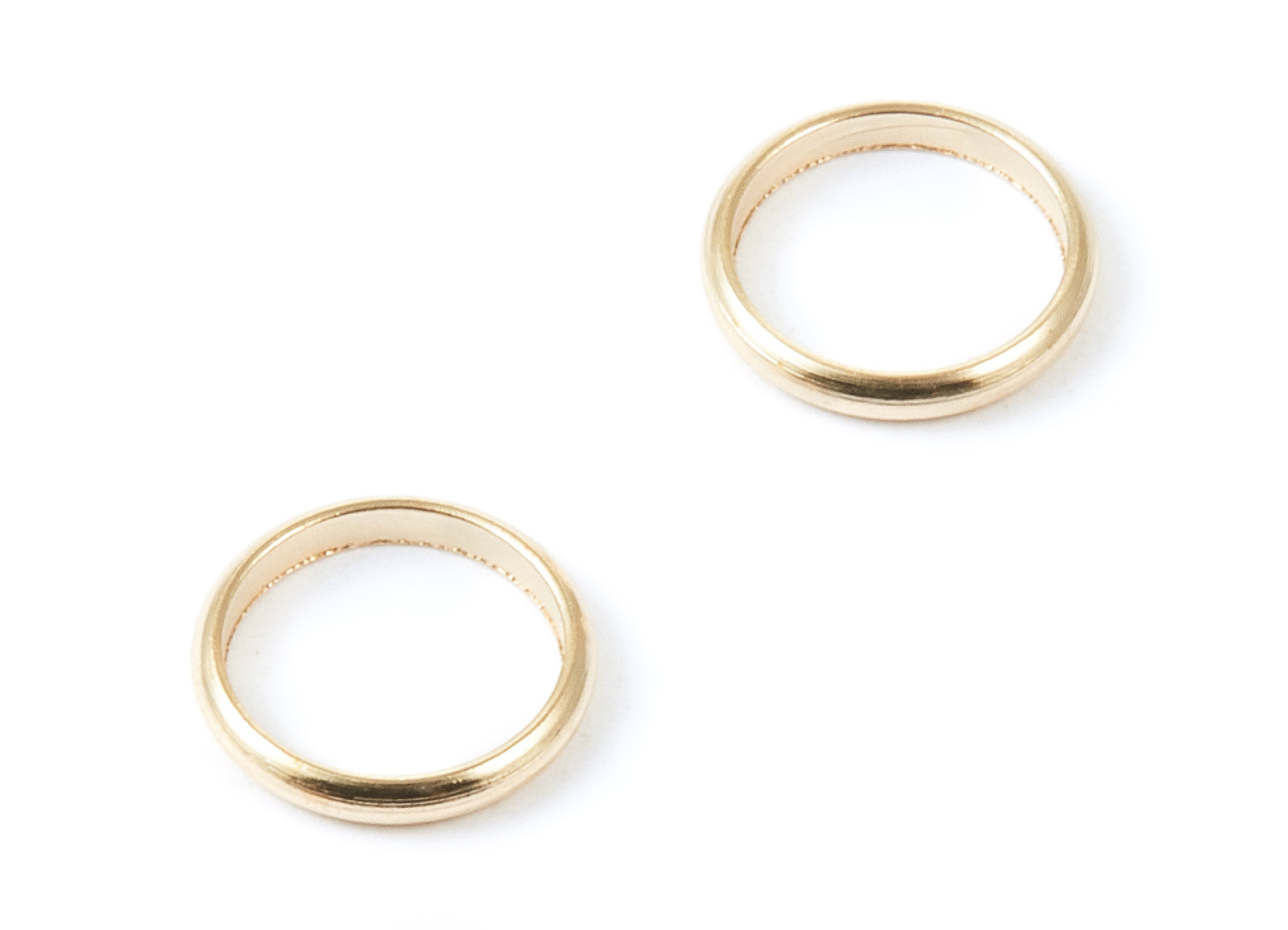 Brass Circle Charms - Circle Shaped Raw Brass Ring -11*1.8 - Jewelry Supplies - 10.85x1.72x1.1mm - PP1485 - DOMEDBAZAAR