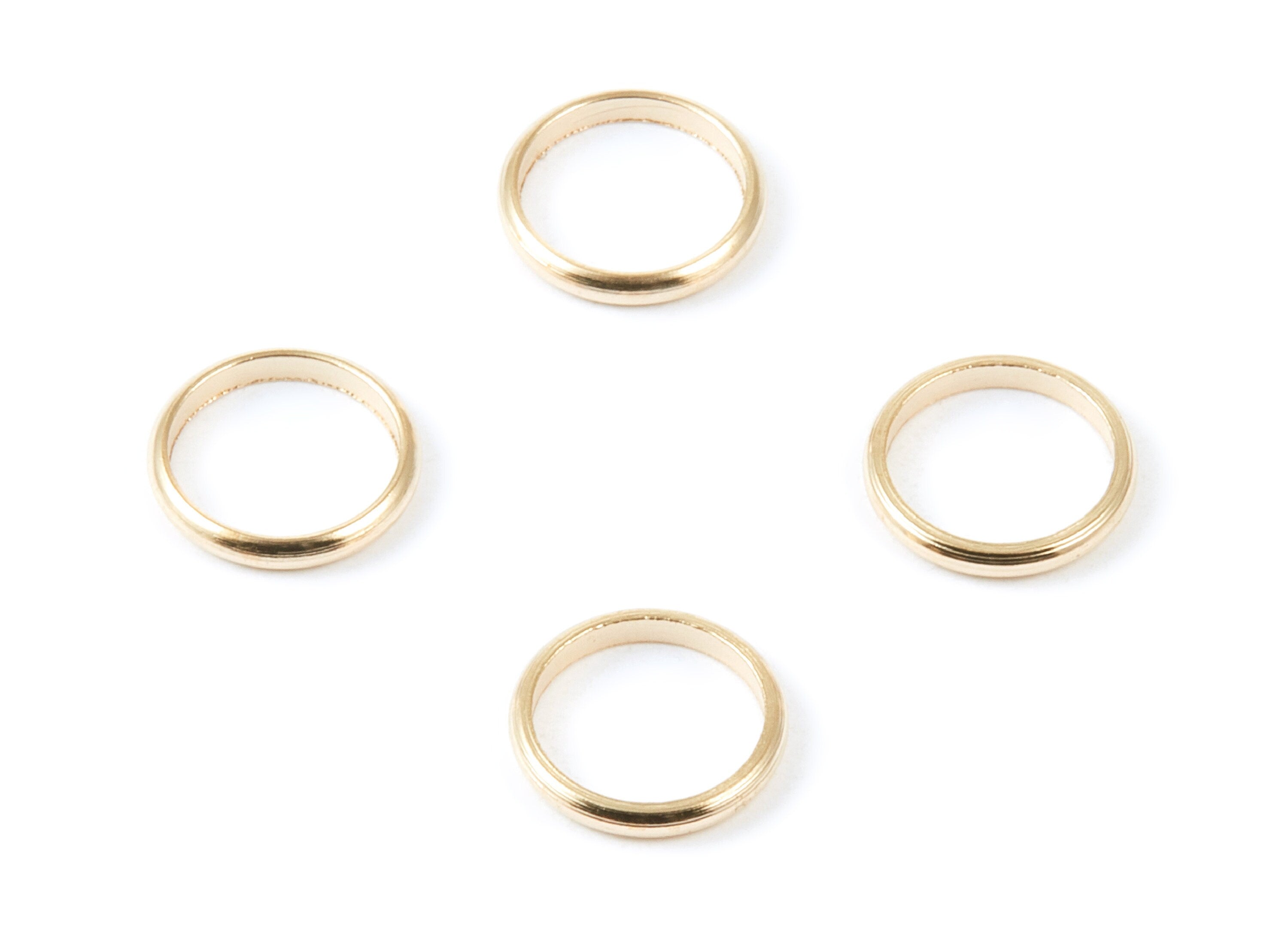 Brass Circle Charms - Circle Shaped Raw Brass Ring -11*1.8 - Jewelry Supplies - 10.85x1.72x1.1mm - PP1485 - DOMEDBAZAAR