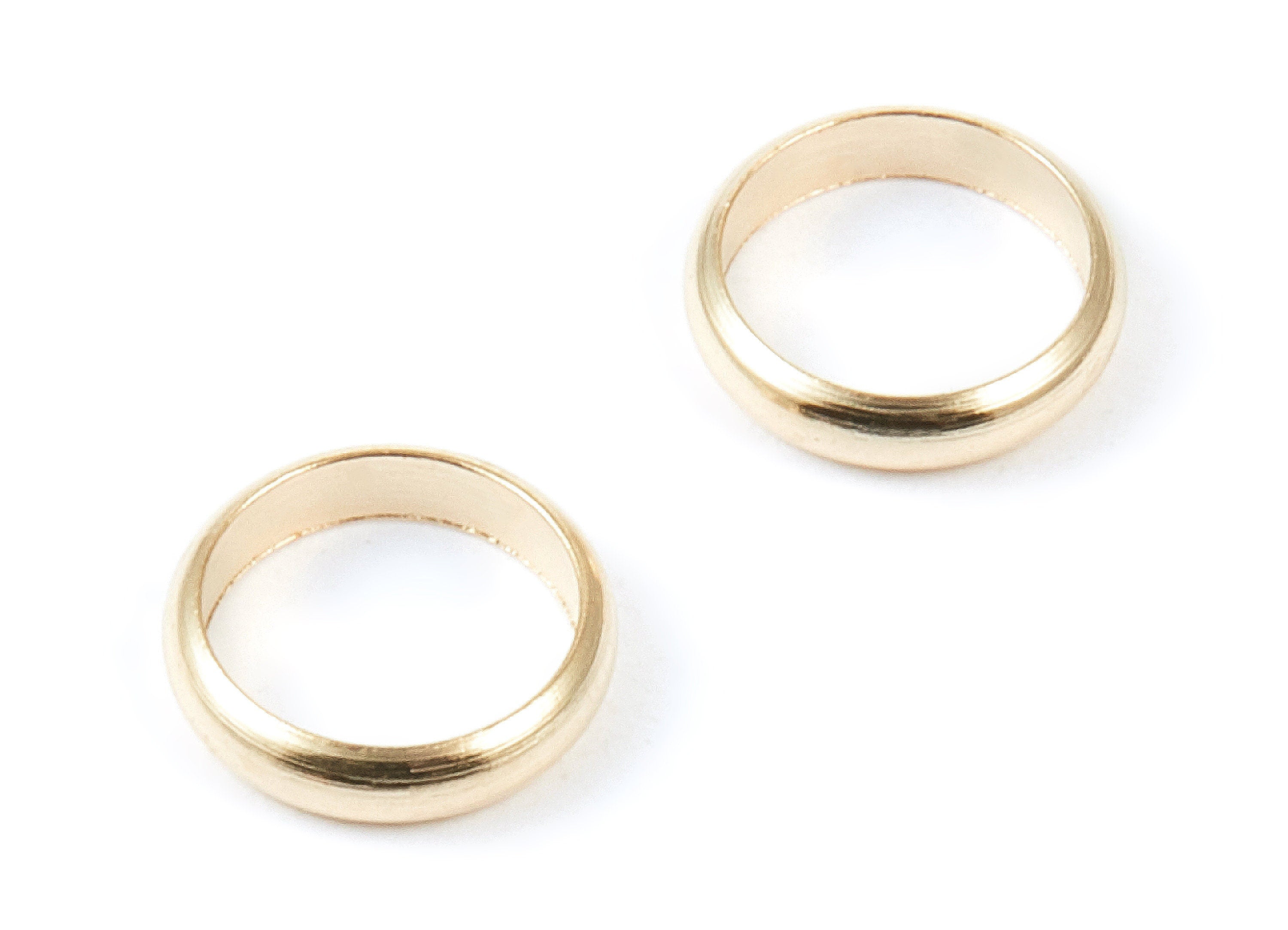 Brass Circle Charms - 10*2.3 - Circle Shaped Raw Brass Ring - Jewelry Supplies - 10x10x2.28mm - PP1454 - DOMEDBAZAAR