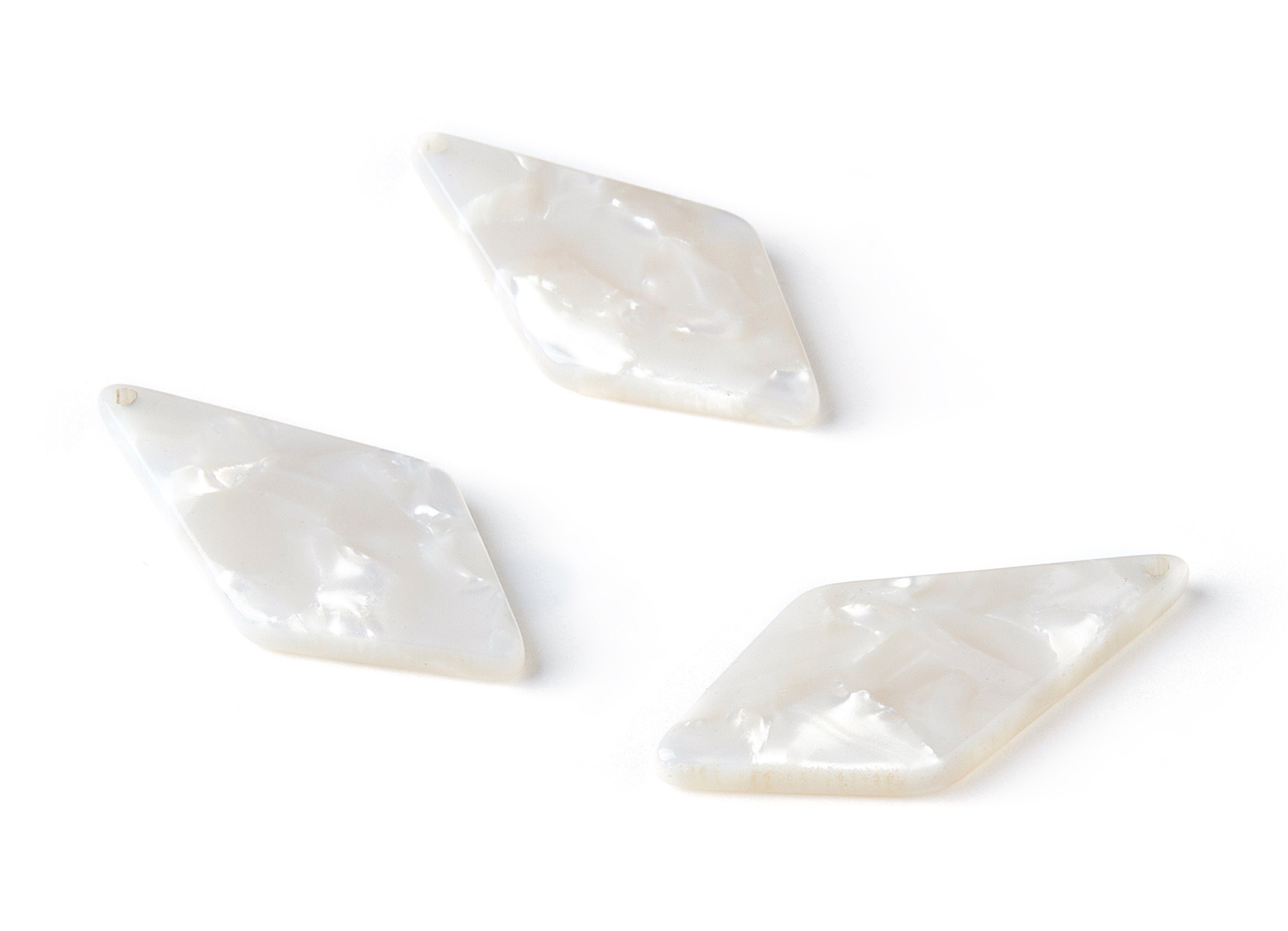 Acetate Diamond Charms - Diamond Earrings and Pendant - Earring Findings - Color Code: A12 - 30.86x15.11x2.51mm - AC1067-A12 - DOMEDBAZAAR