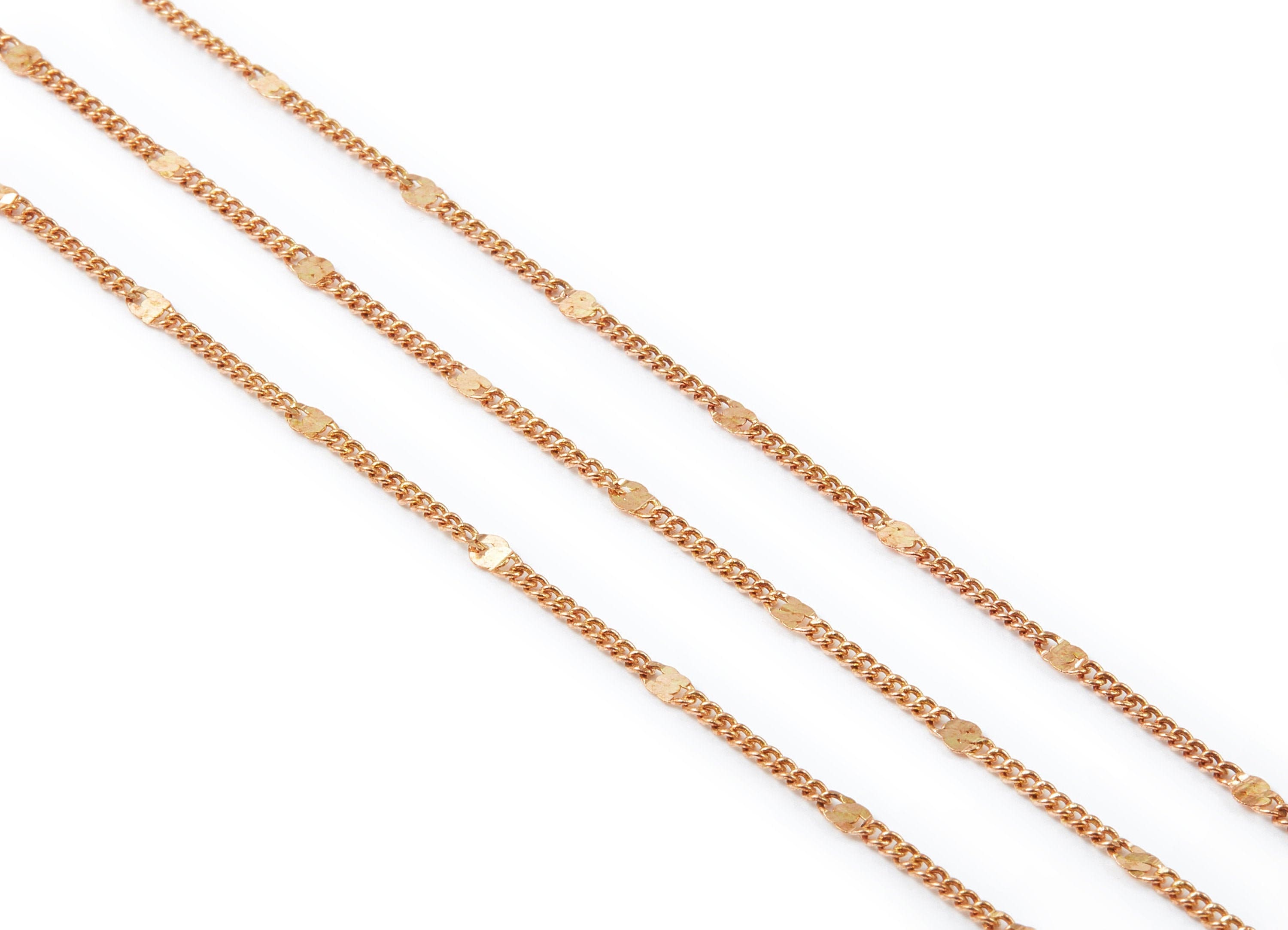 Hammered Satellite Curb Chain - Raw Brass Chain - Soldered - 0.11&quot; x 0.08&quot; x 0.11&quot; - for Necklace Bracelet Jewellery Making - CC1106 - DOMEDBAZAAR