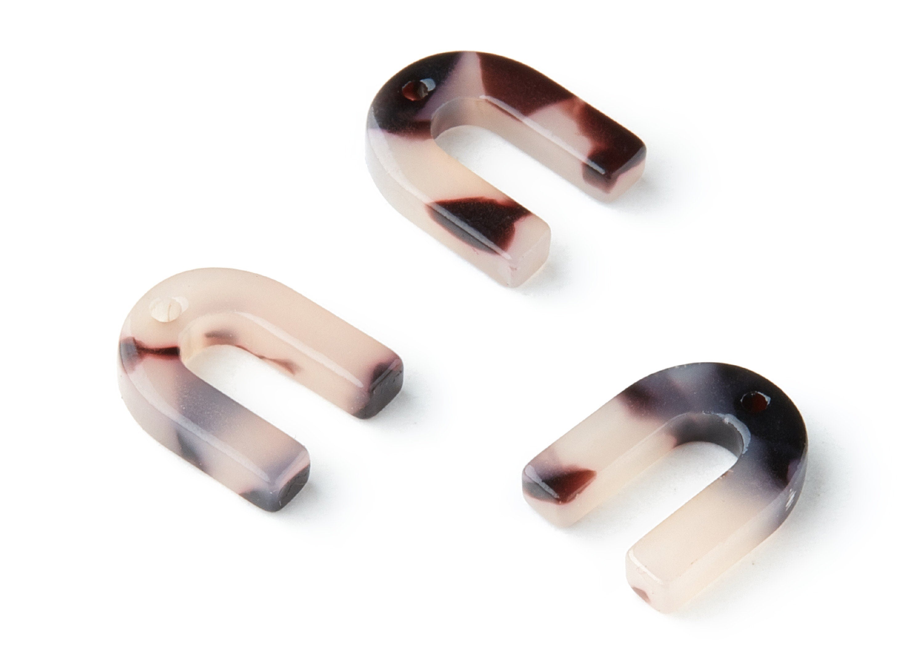 Acetate Acrylic Earring Charms - Blonde Acetate Pendant With 1 Hole - Color Code: A06 - Earring Findings - 12.55x10x2.56mm - AC1310B - DOMEDBAZAAR