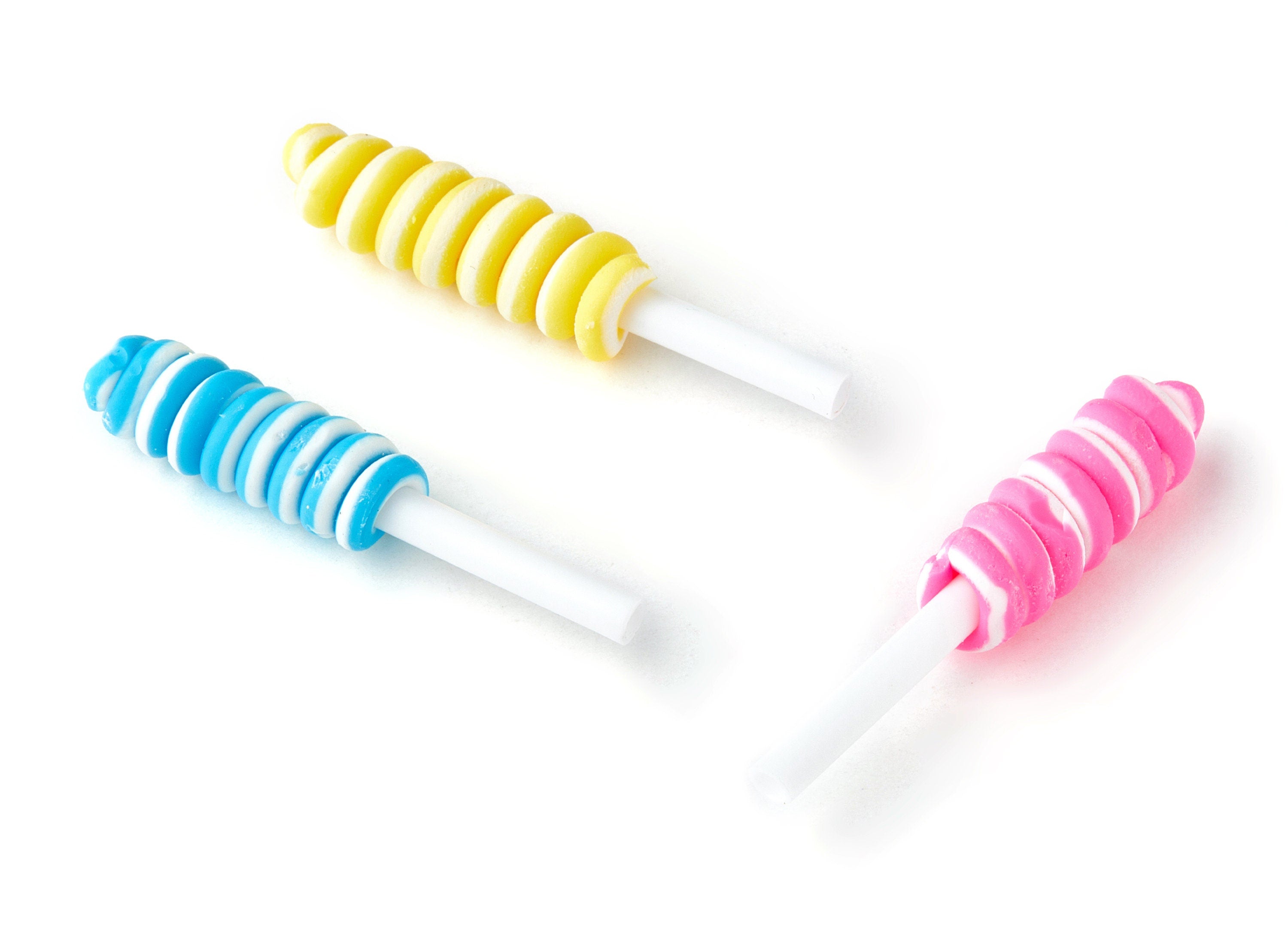 Polymer Clay Charms - Rainbow Cake Topper - Cake Decorations - 48.6x9.21x9.21mm - RC1010A - DOMEDBAZAAR