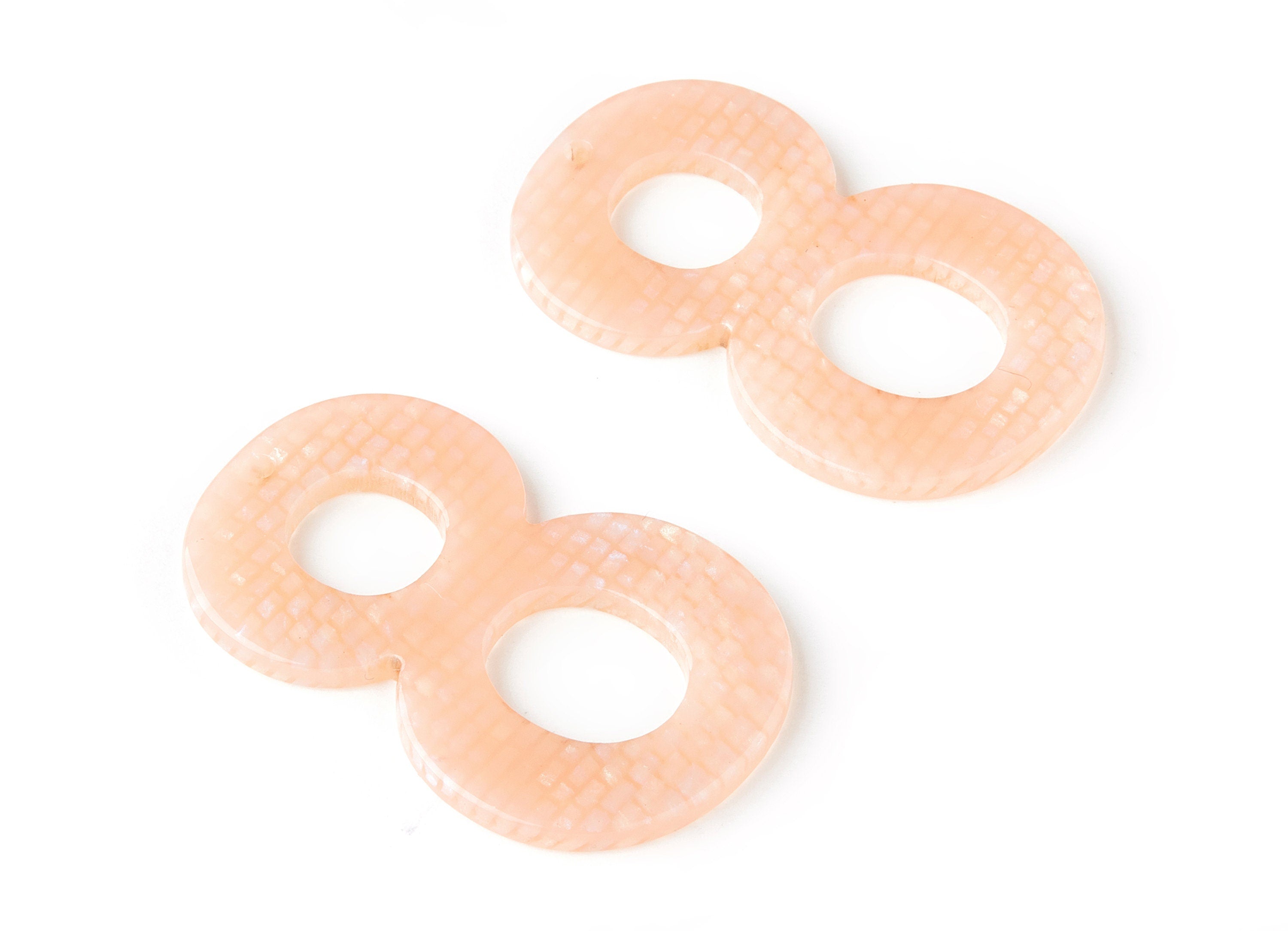 Acetate Number 8 Earring Charms - Number 8 Pendant - Earring Findings - Jewelry Supplies - Color Code: A174 - 39.6x25.4x2.26mm - AC1465-A174 - DOMEDBAZAAR