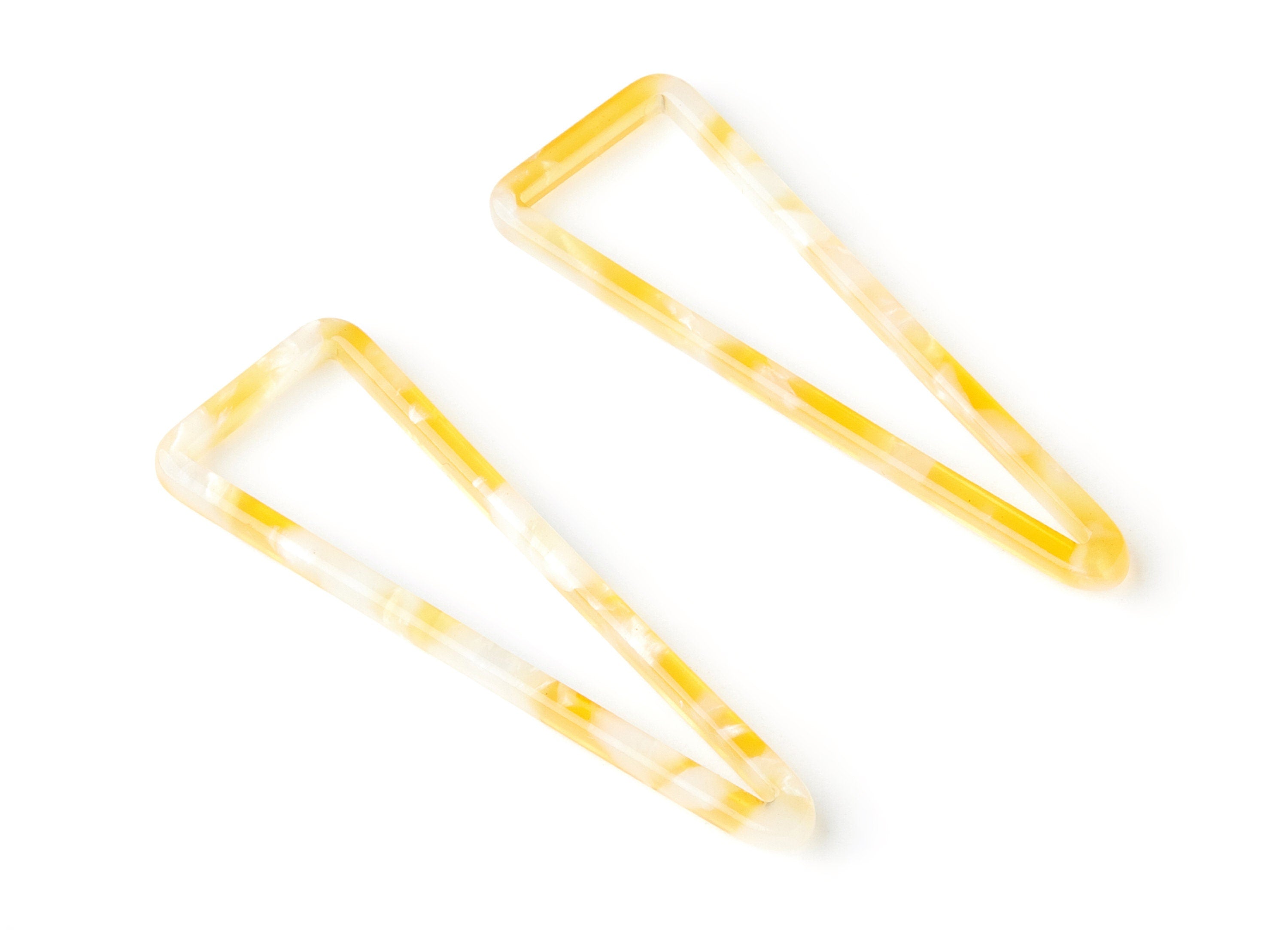 Acetate Triangle Earring Charm - Triangle Pendant - Earring Findings - Jewelry Supplies - Color Code: A43 - 55.5x18.65x2.6mm - AC1358B - DOMEDBAZAAR